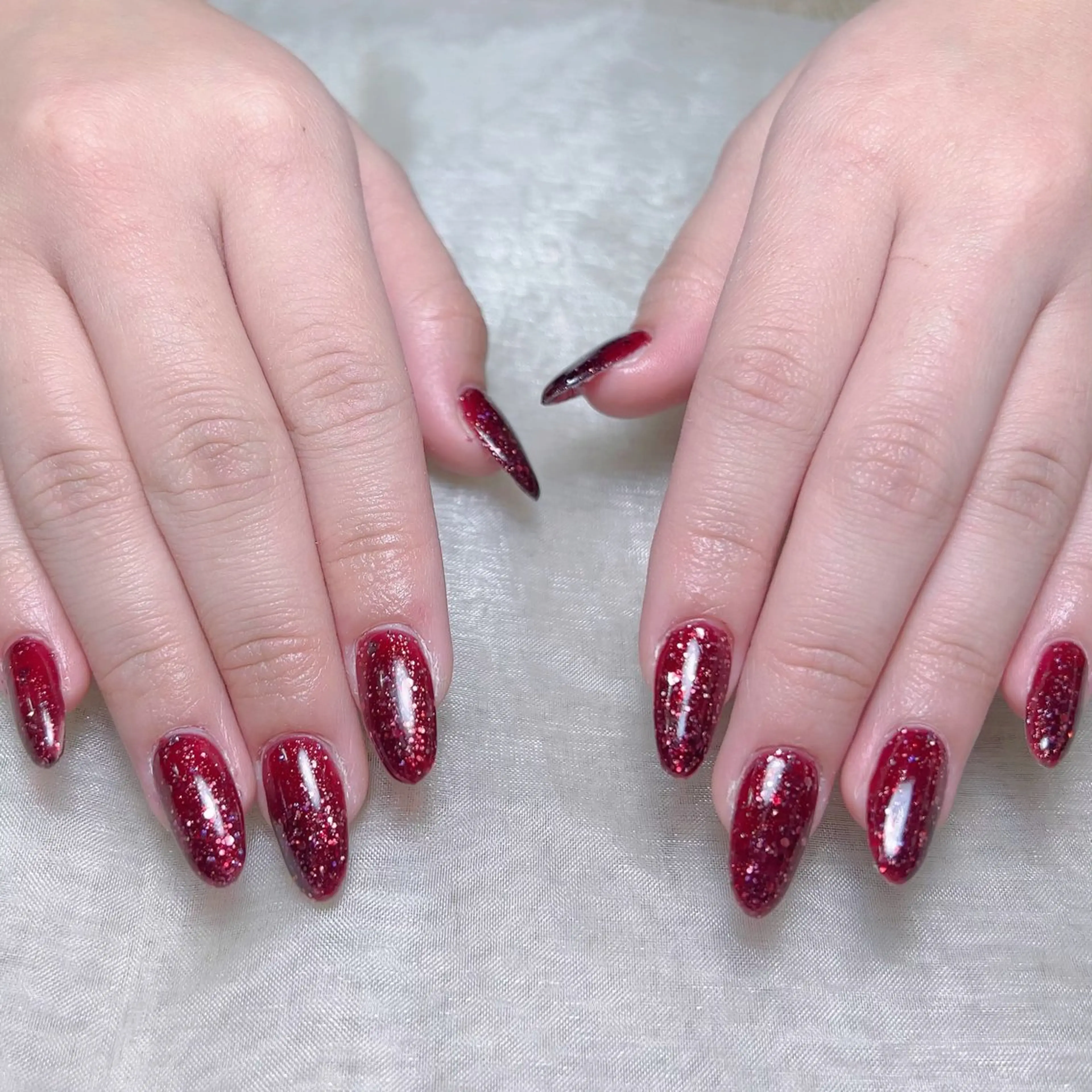 メンズ ネイル メンズ韓国風 アートネイル オーロラネイル ガーリー キラキラネイル ハンドネイル Nail salon 木にいるのネイルデザイン