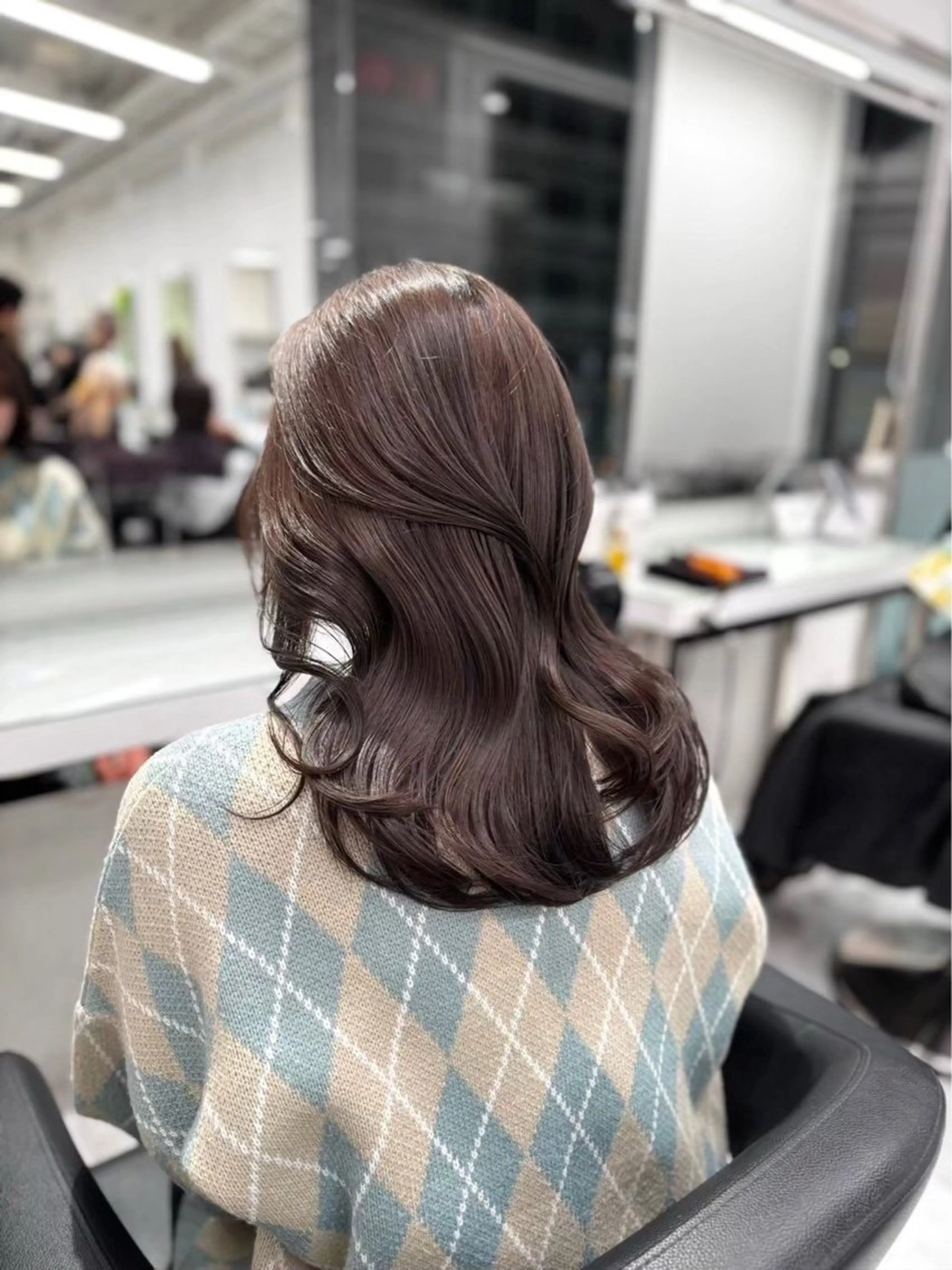ロング カラー ヘアアレンジ 透明感ベージュ🪽 ブラウン🤎Rinのヘアスタイル