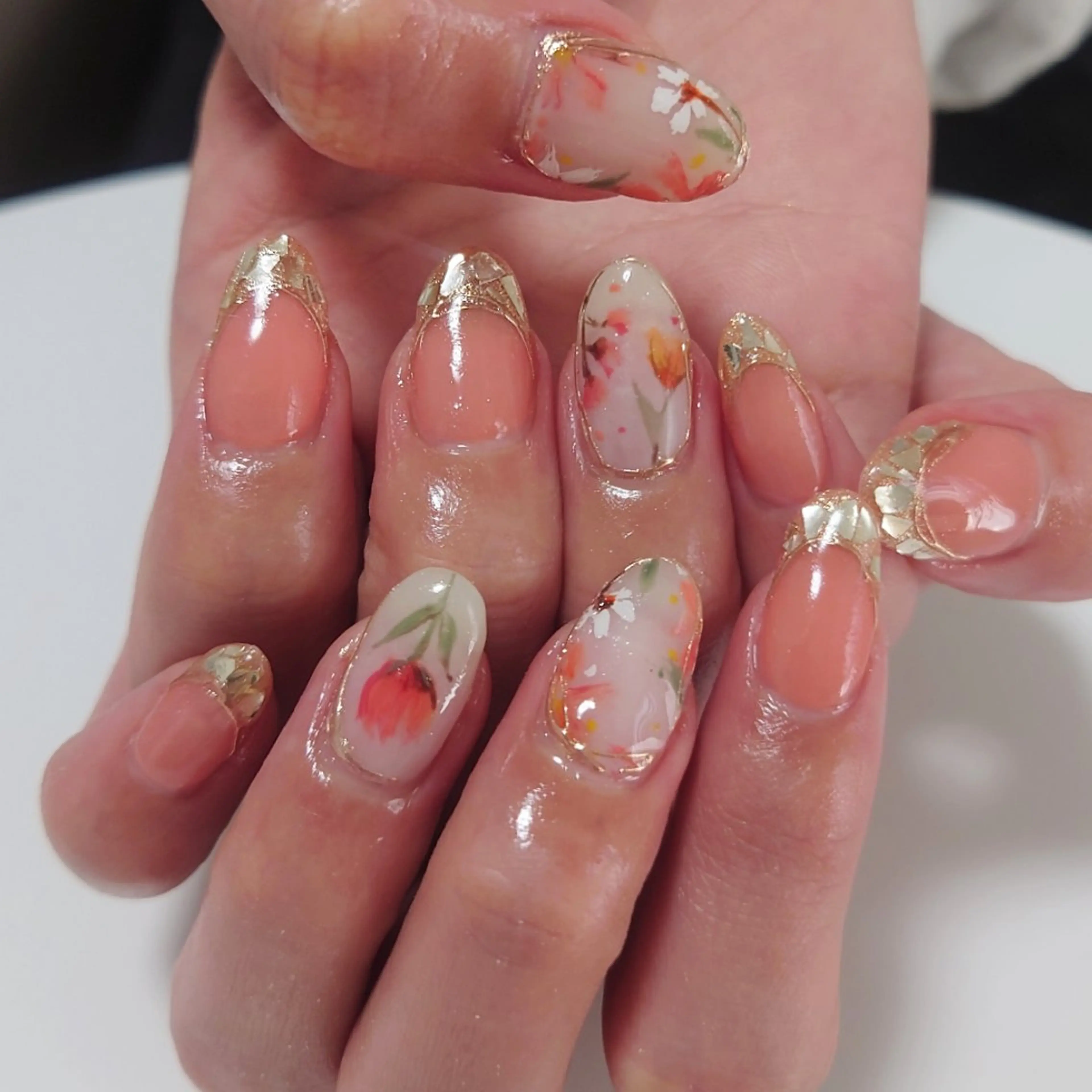 ネイル 春ネイル ハンドネイル NailSalon Kotillのネイルデザイン