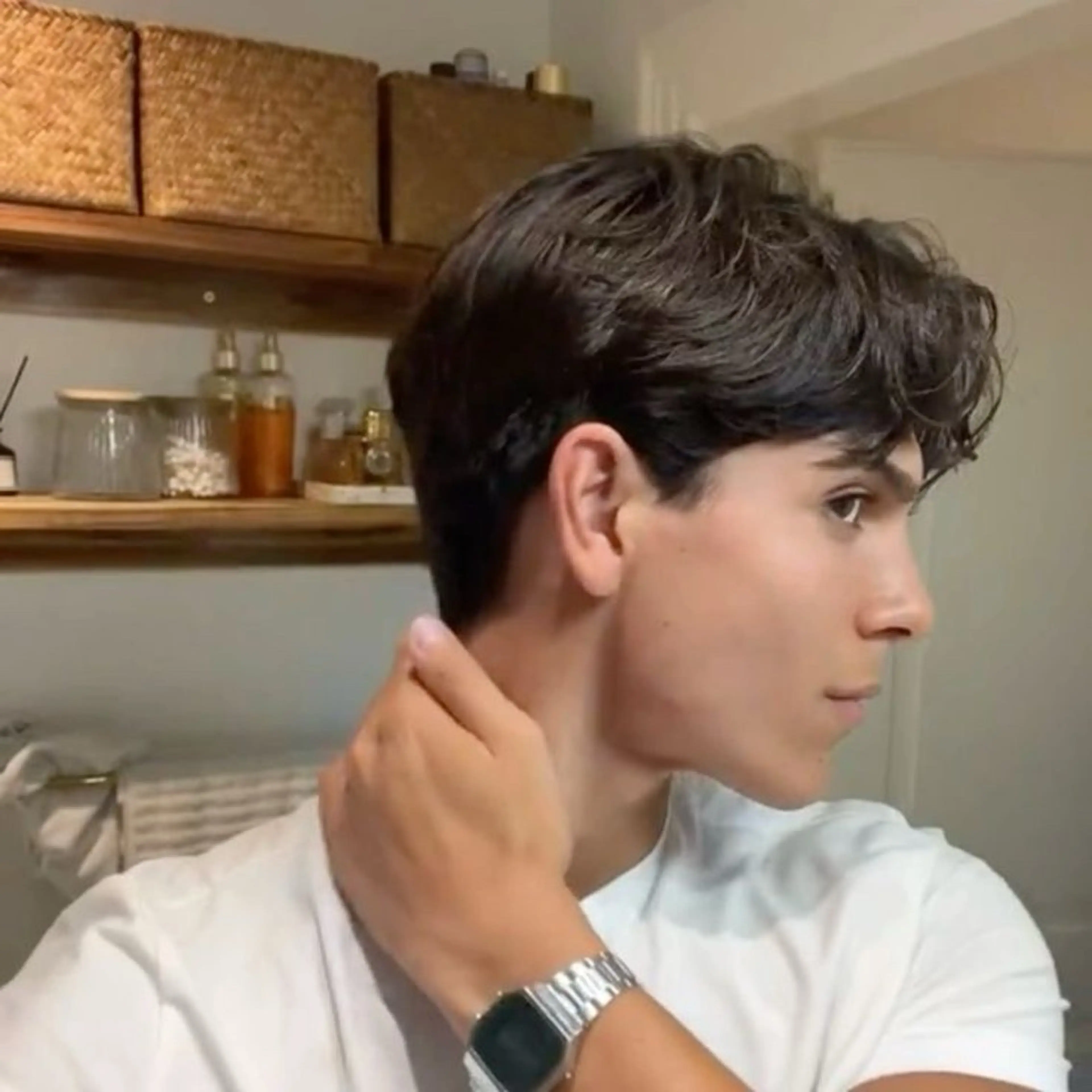 パーマ メンズ atelier doux dimanche（アトリエ・ドゥー・ディマンシュ）所属・Fukamiレイヤー 透明感カラーのヘアスタイル