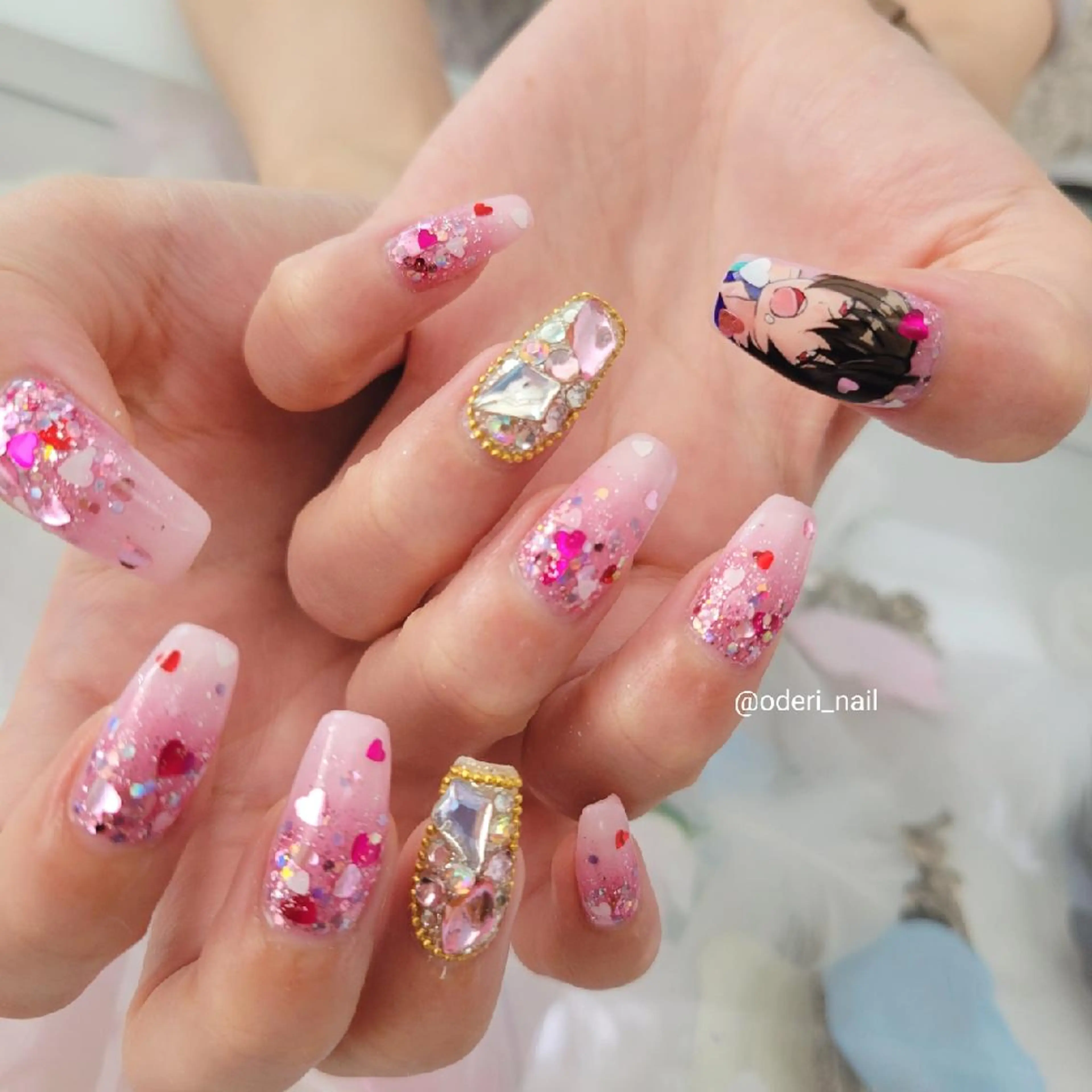 ネイル アートネイル ジェルネイル おで@ oderi_nailのネイルデザイン