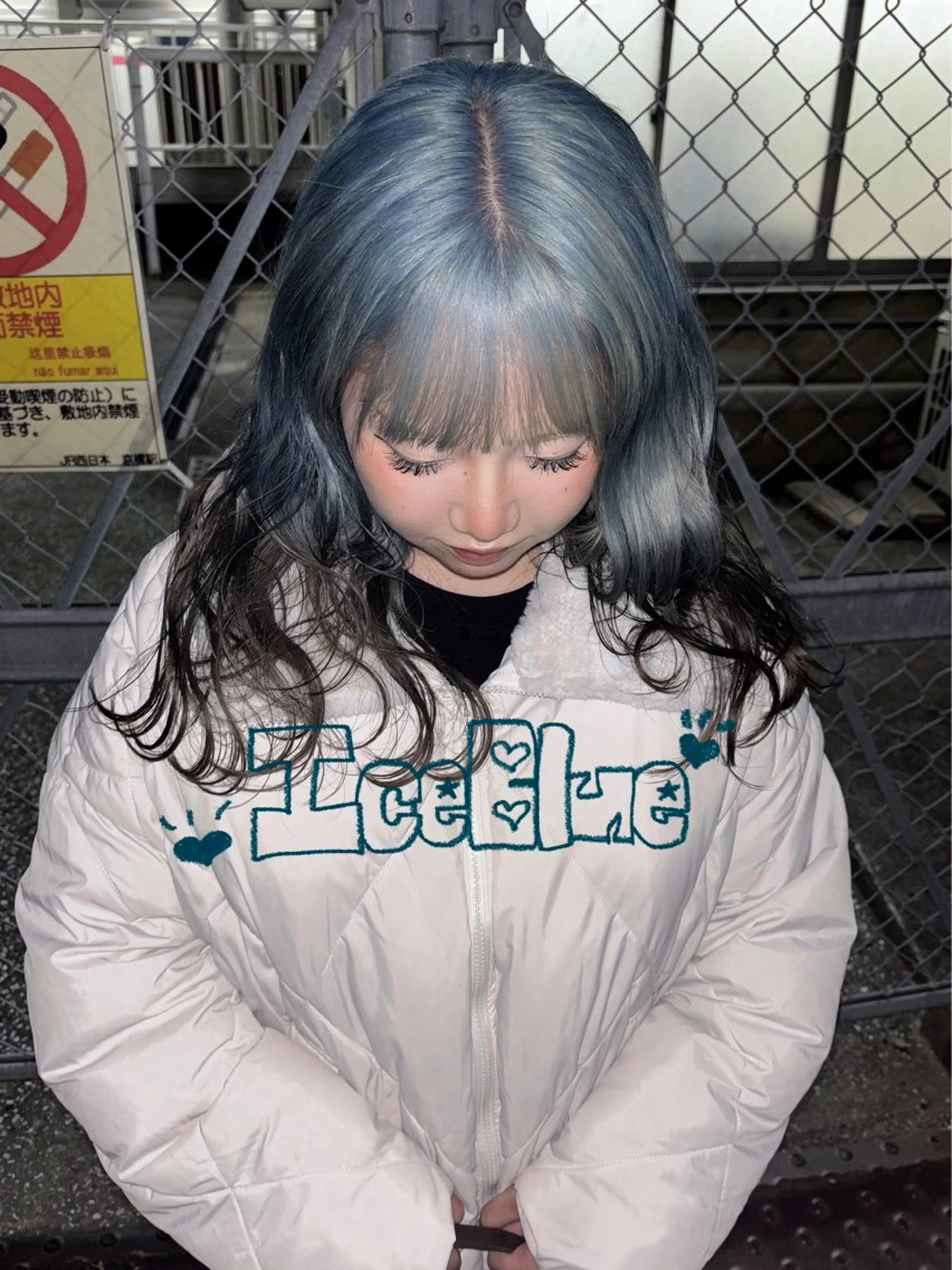 ロング カラー ブルーカラー カット ヘアカラー Karin trスタイリスト🥀のヘアスタイル