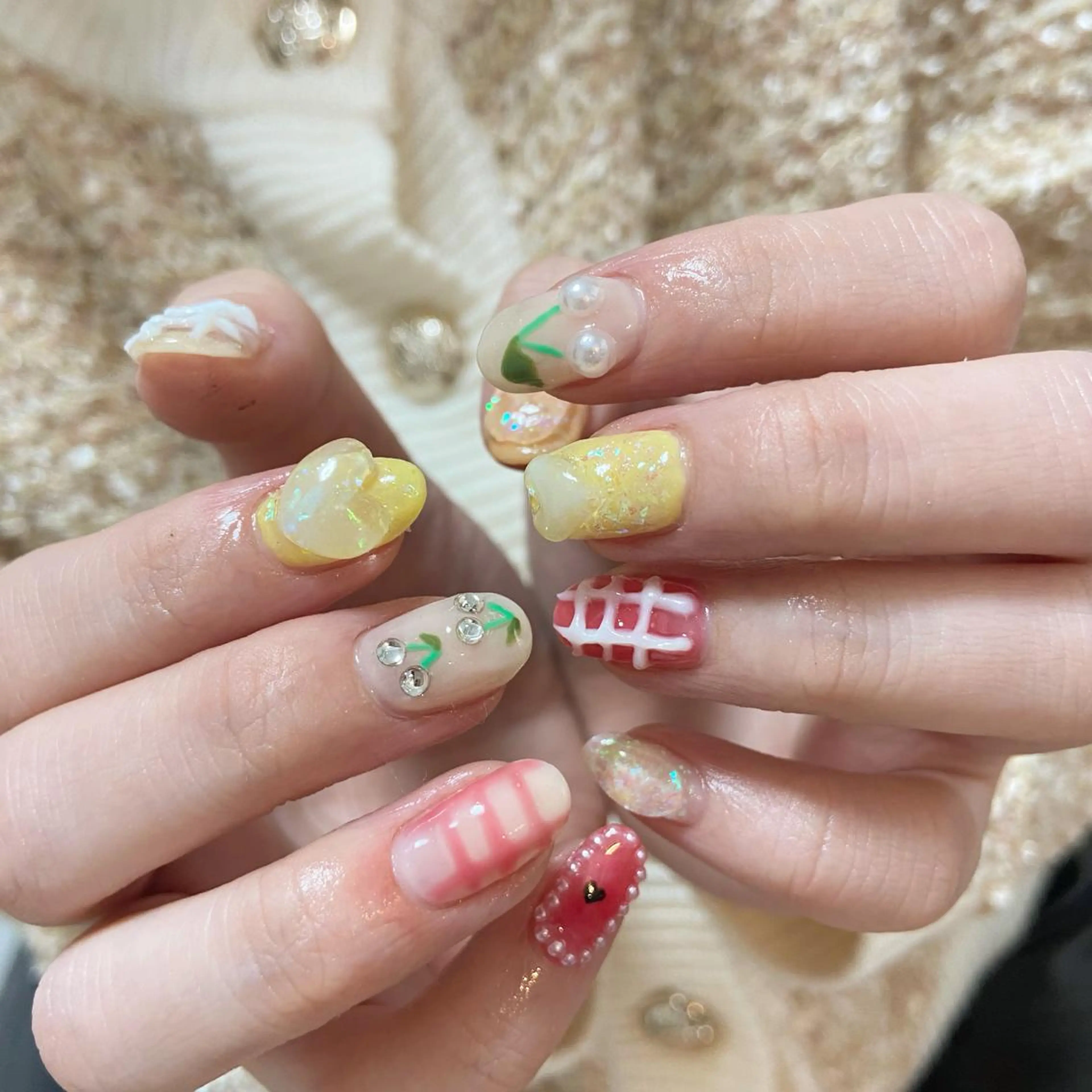 ネイル ぷっくりネイル nail salon M'U【エムユー】のネイルデザイン