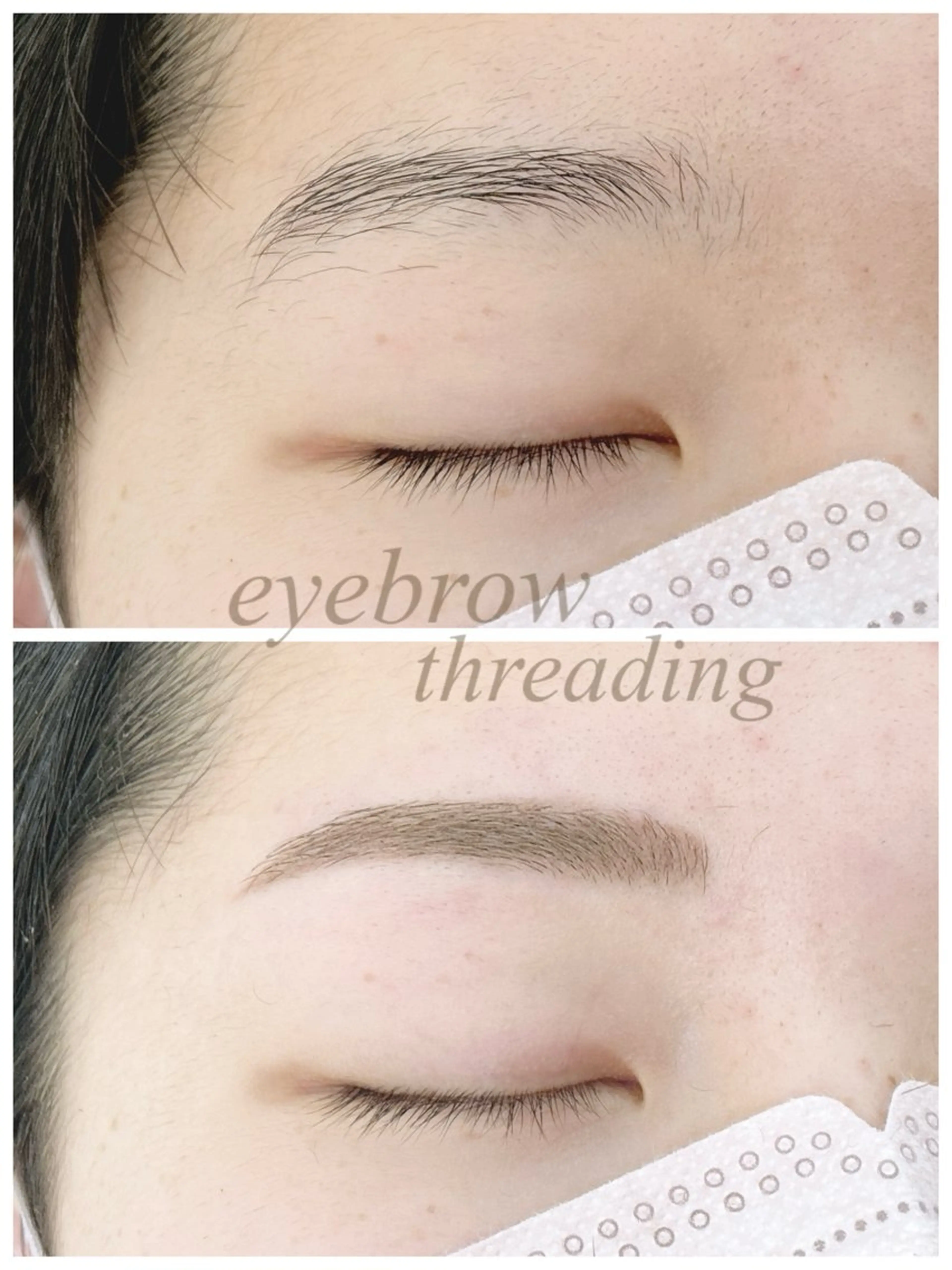 ☪️眉毛スレッティング＋眉毛脱色☪️￥4620→3850の写真