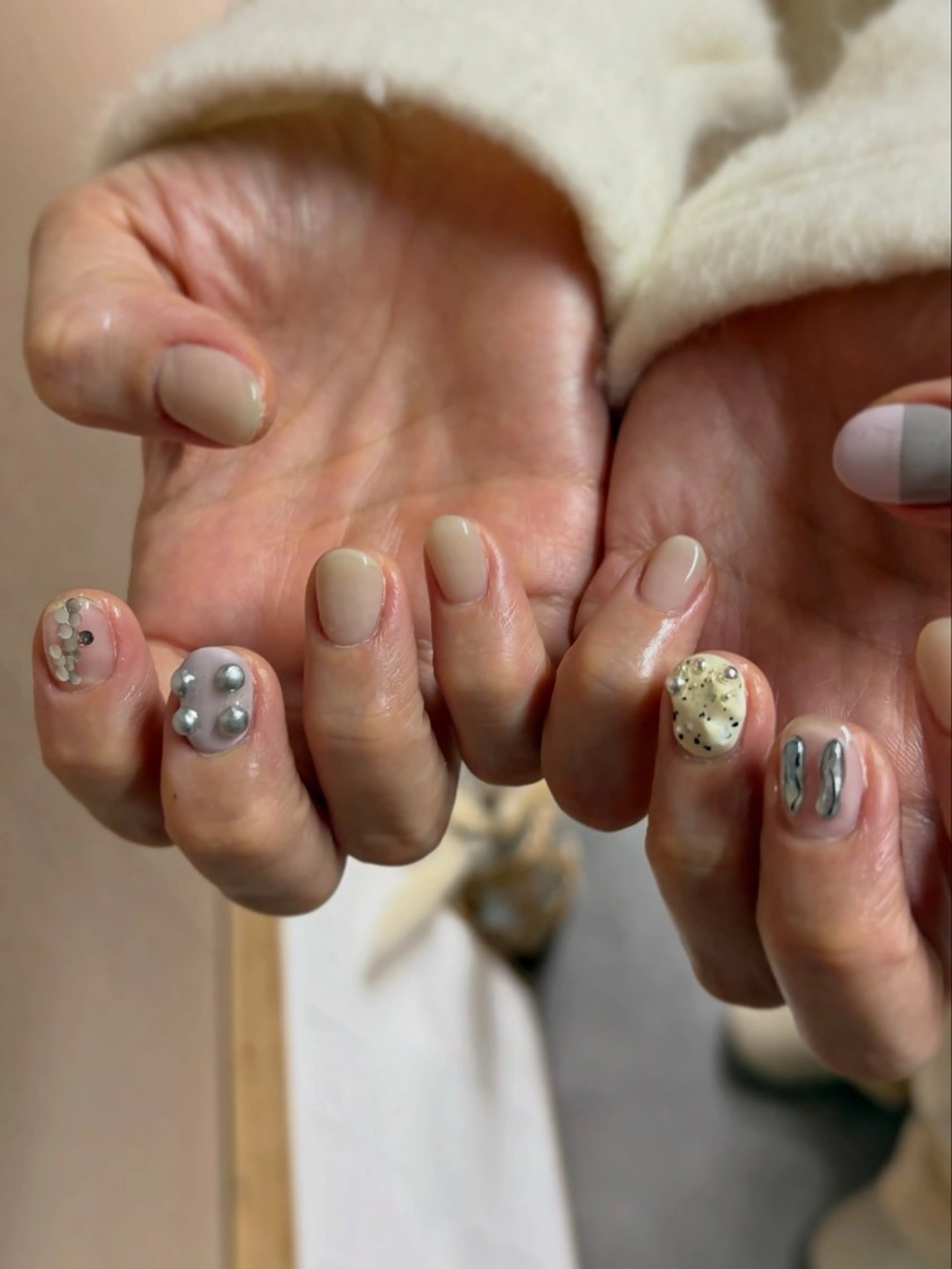 ネイル ハンドネイル 𝑡𝑖𝑎𝑚𓂃 きむらゆきののネイルデザイン