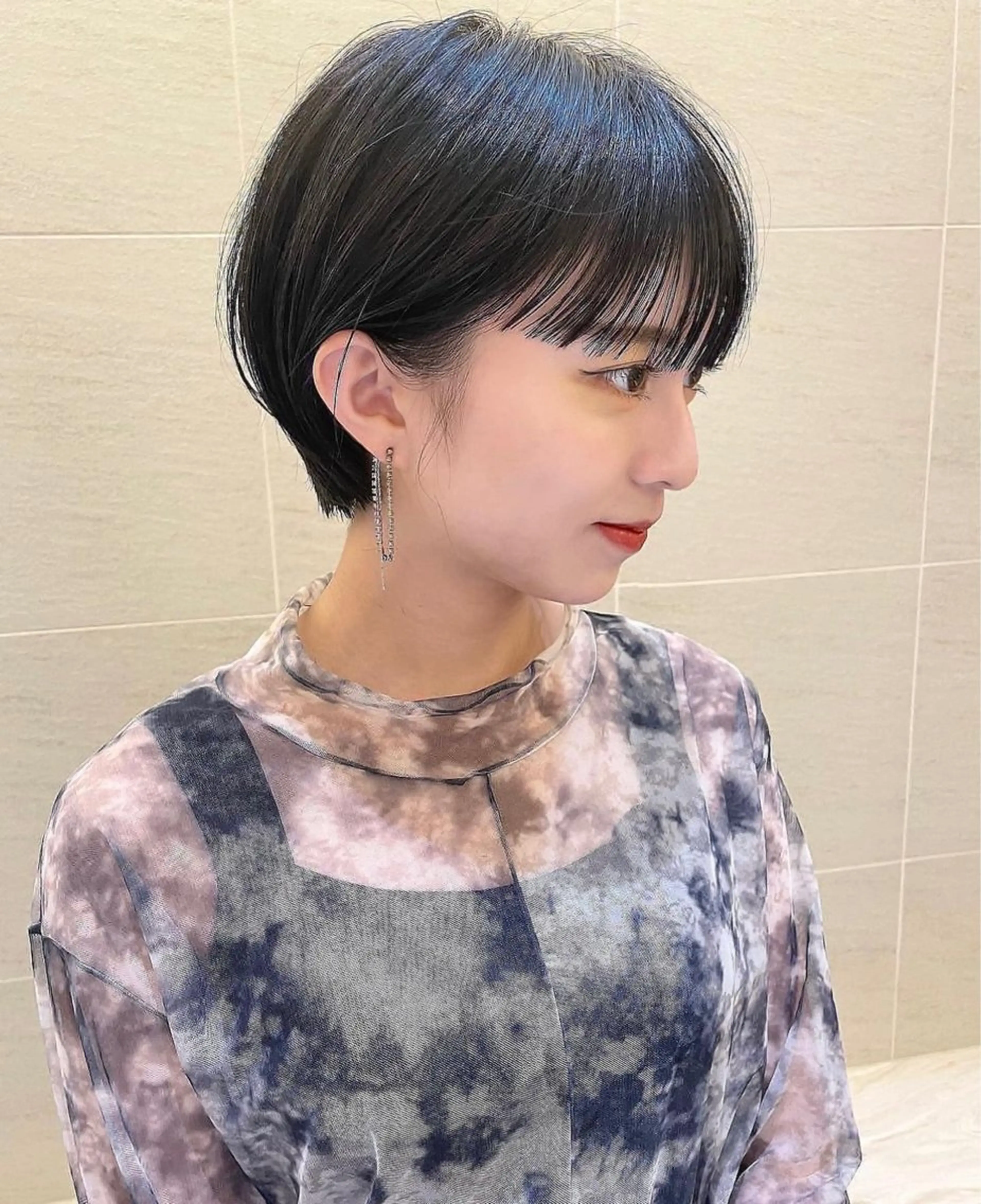 ショート ボブ ワイドバング 撮影モデル様募集 直樹のヘアスタイル