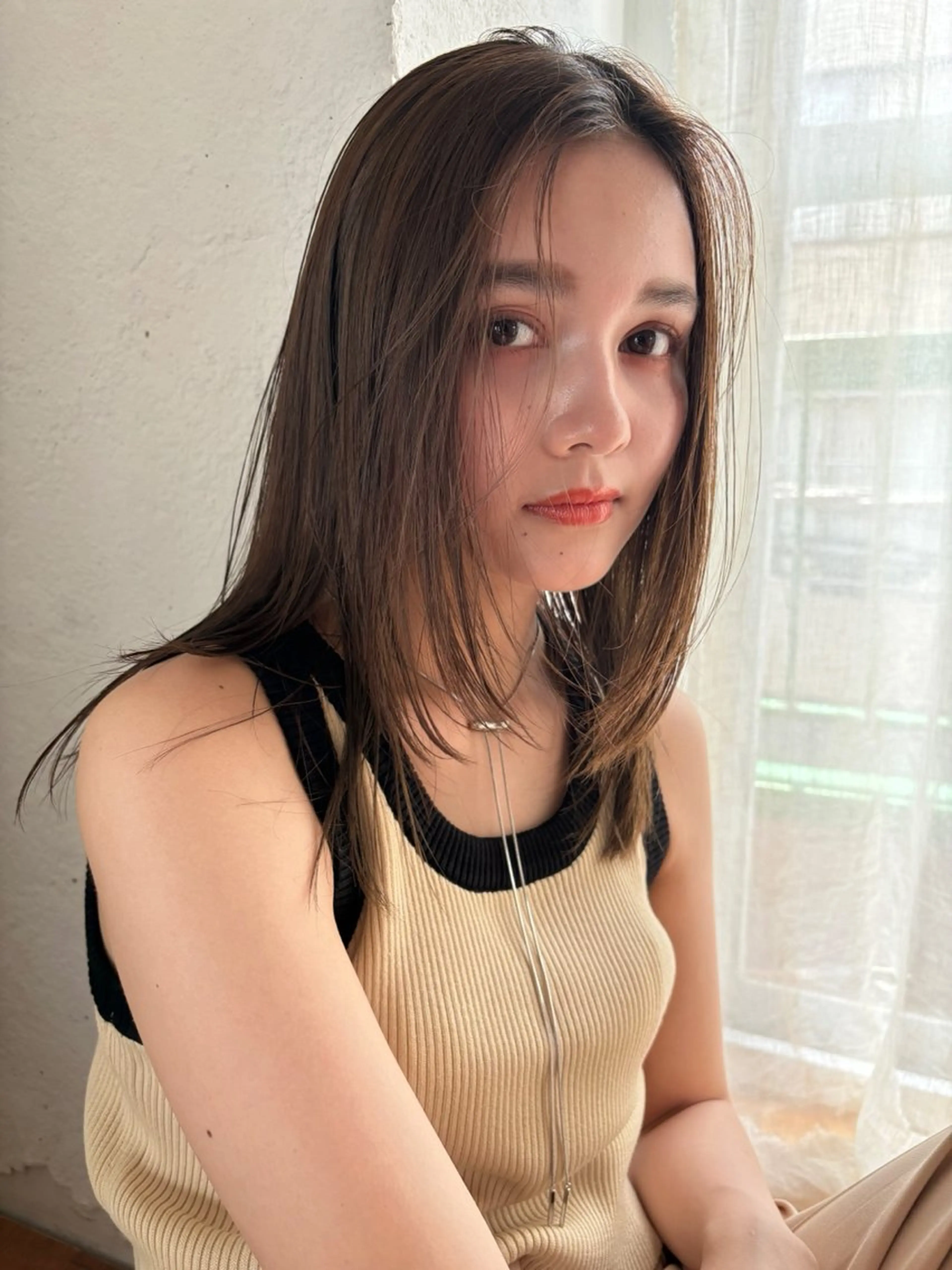 セミロング カラー カット ヘアカラー トリートメント 上野⭐️メンズ特化 森田道成のヘアスタイル