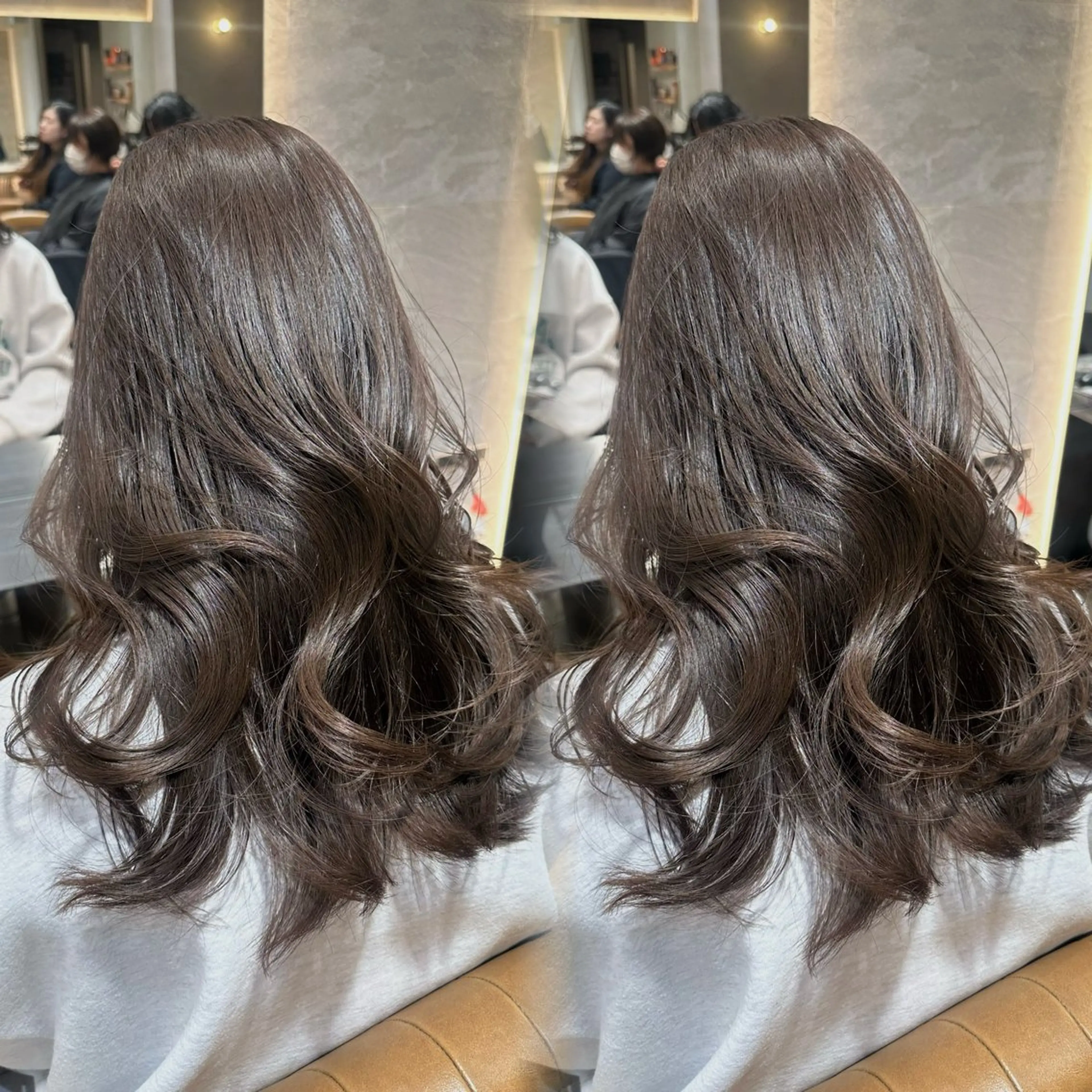 セミロング 髪質改善 カット ヘアカラー トリートメント ヘアセット 銀座副店長/レイヤー /髪質改善/田島のヘアスタイル