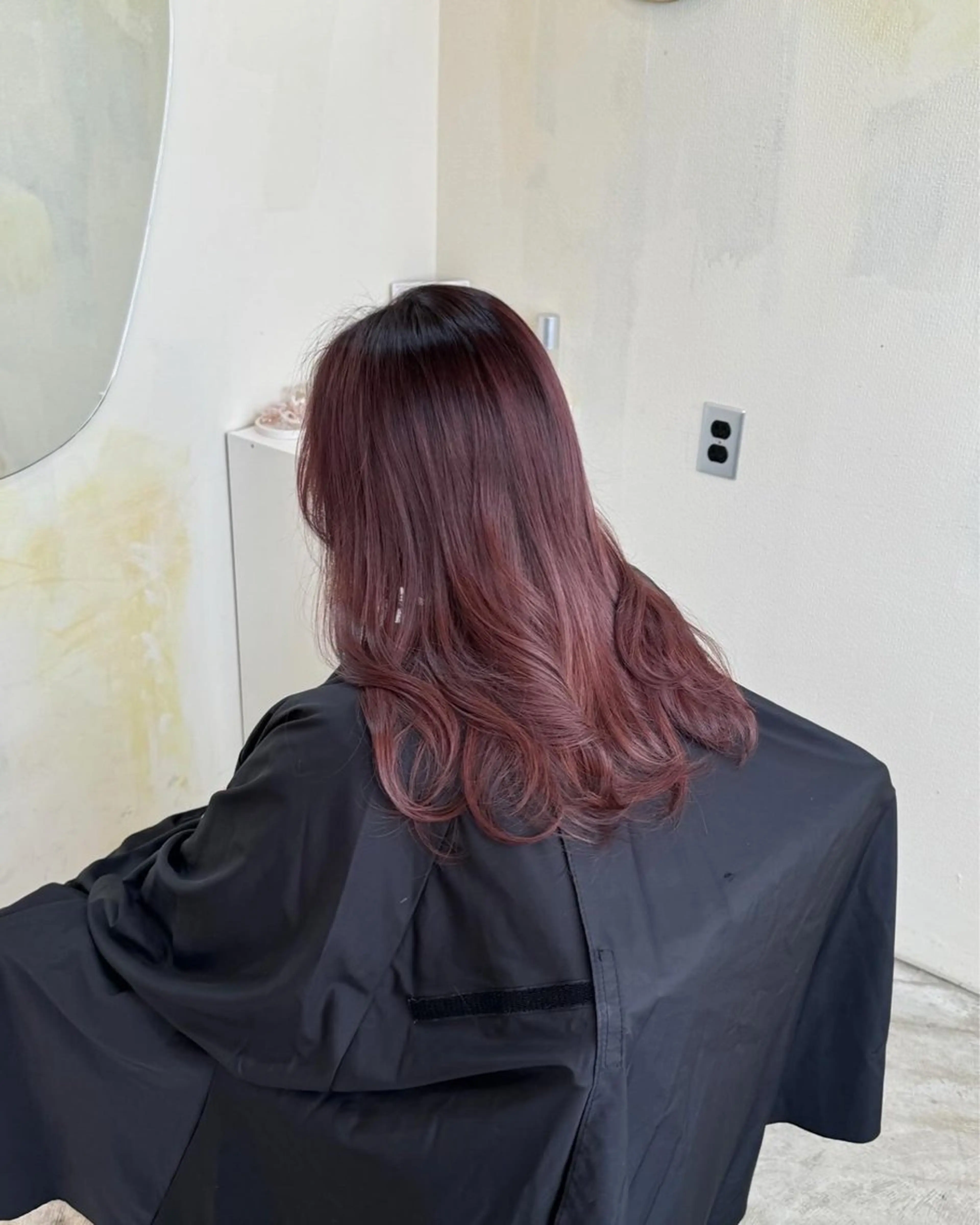 セミロング R-5 shonandai所属・🍋透け感カラー🍃 オリーブ🍐Kahoのヘアスタイル