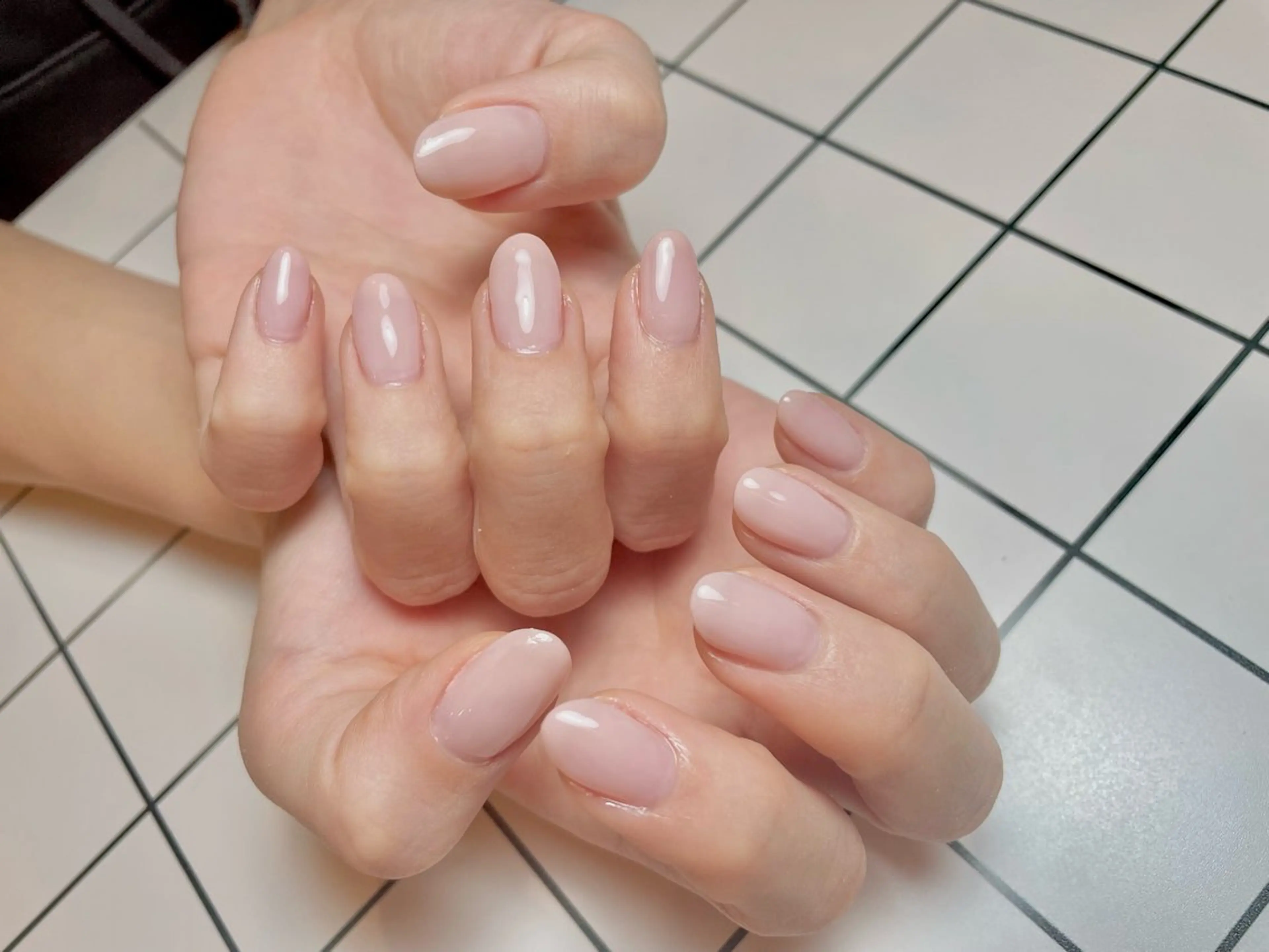 ネイル ピンク ピンクベージュ nail salon POPPYのネイルデザイン