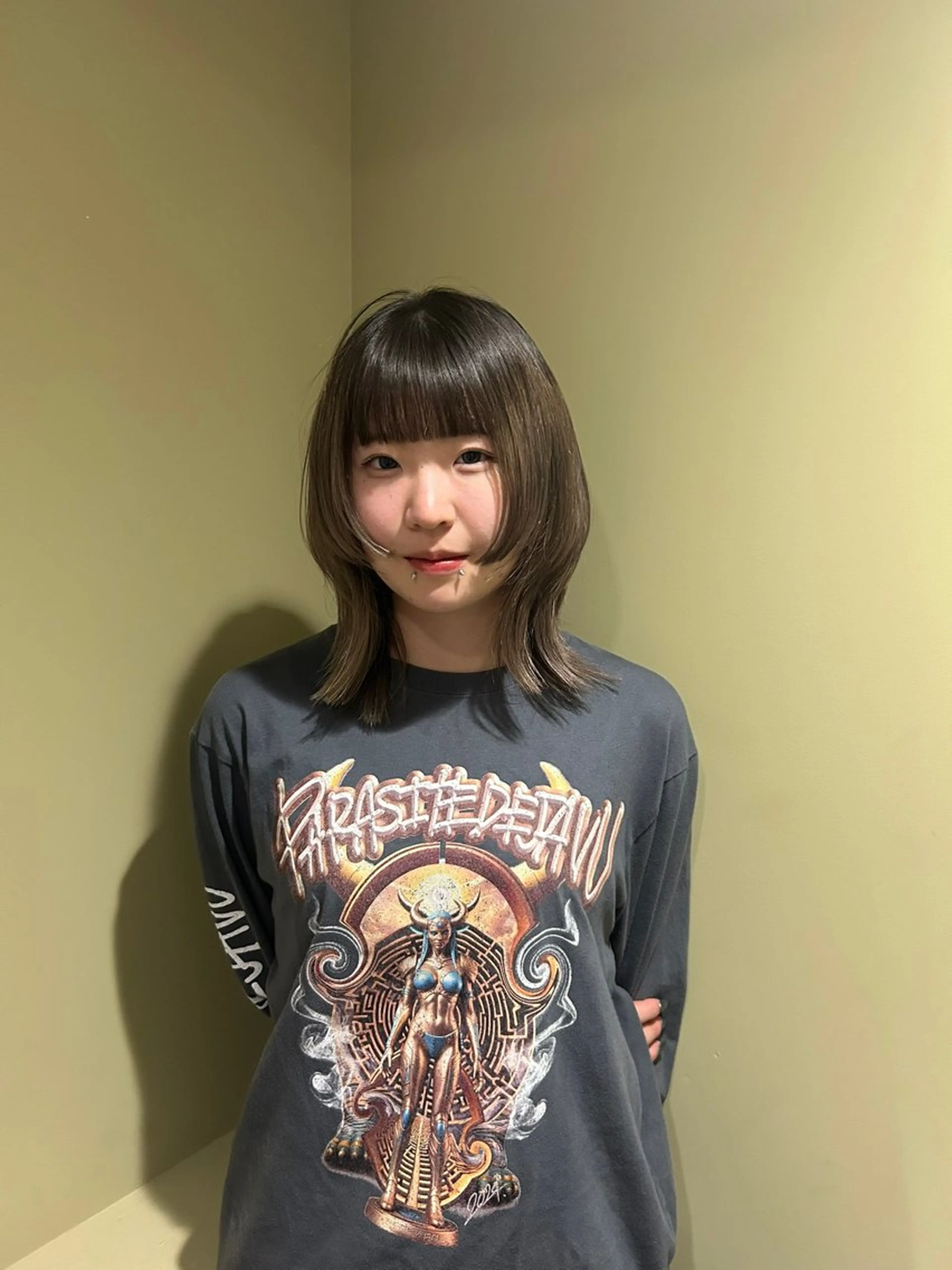 ミディアム 🌷下野 莉果/ボブ /パーマ/メンズ🌷のヘアスタイル