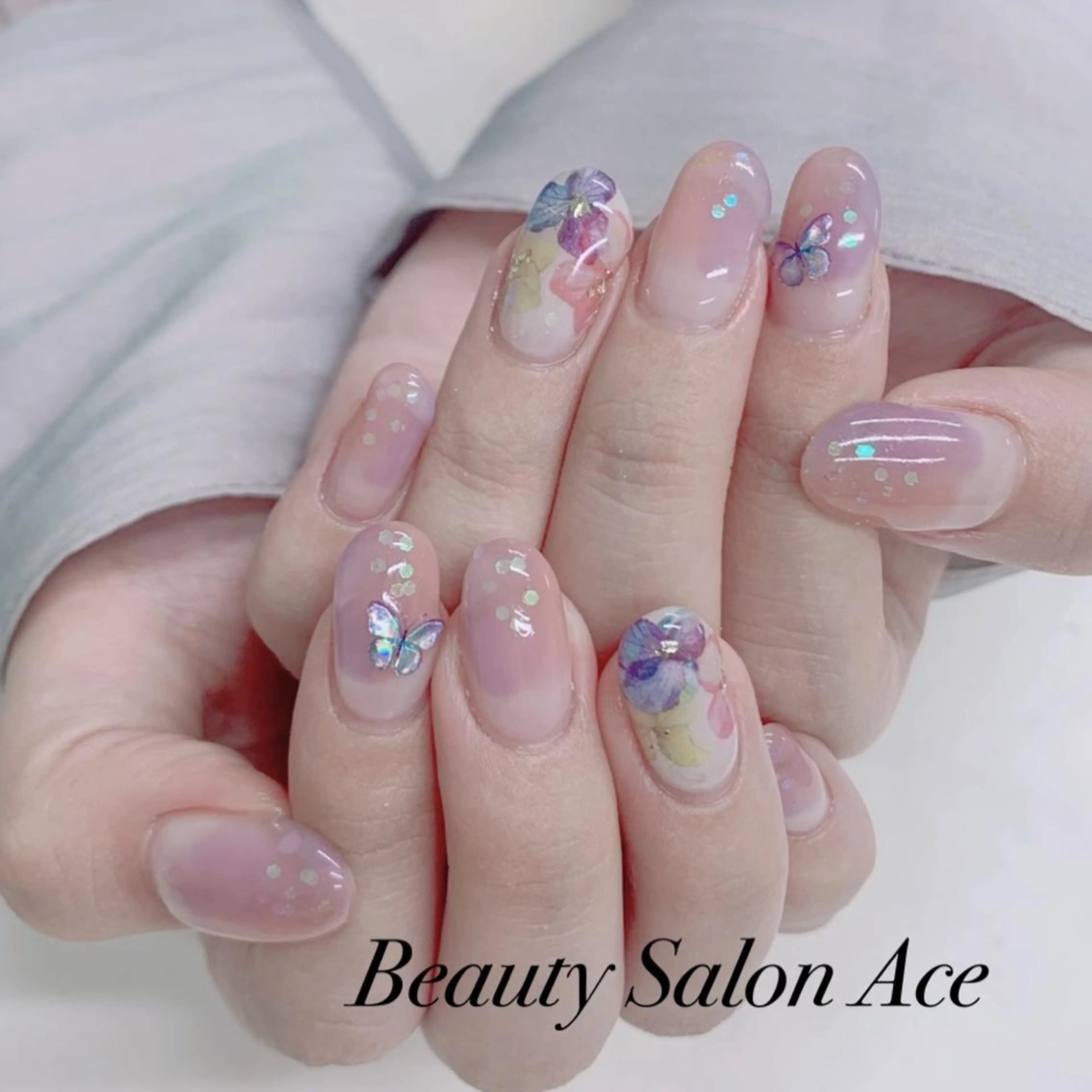 ネイル メンズネイル 夏ネイル ハンドネイル ハンドケア Beauty Salon Ace（ネイルサロン　エース）所属・池袋フィルイン Ace♡長さだしのネイルデザイン