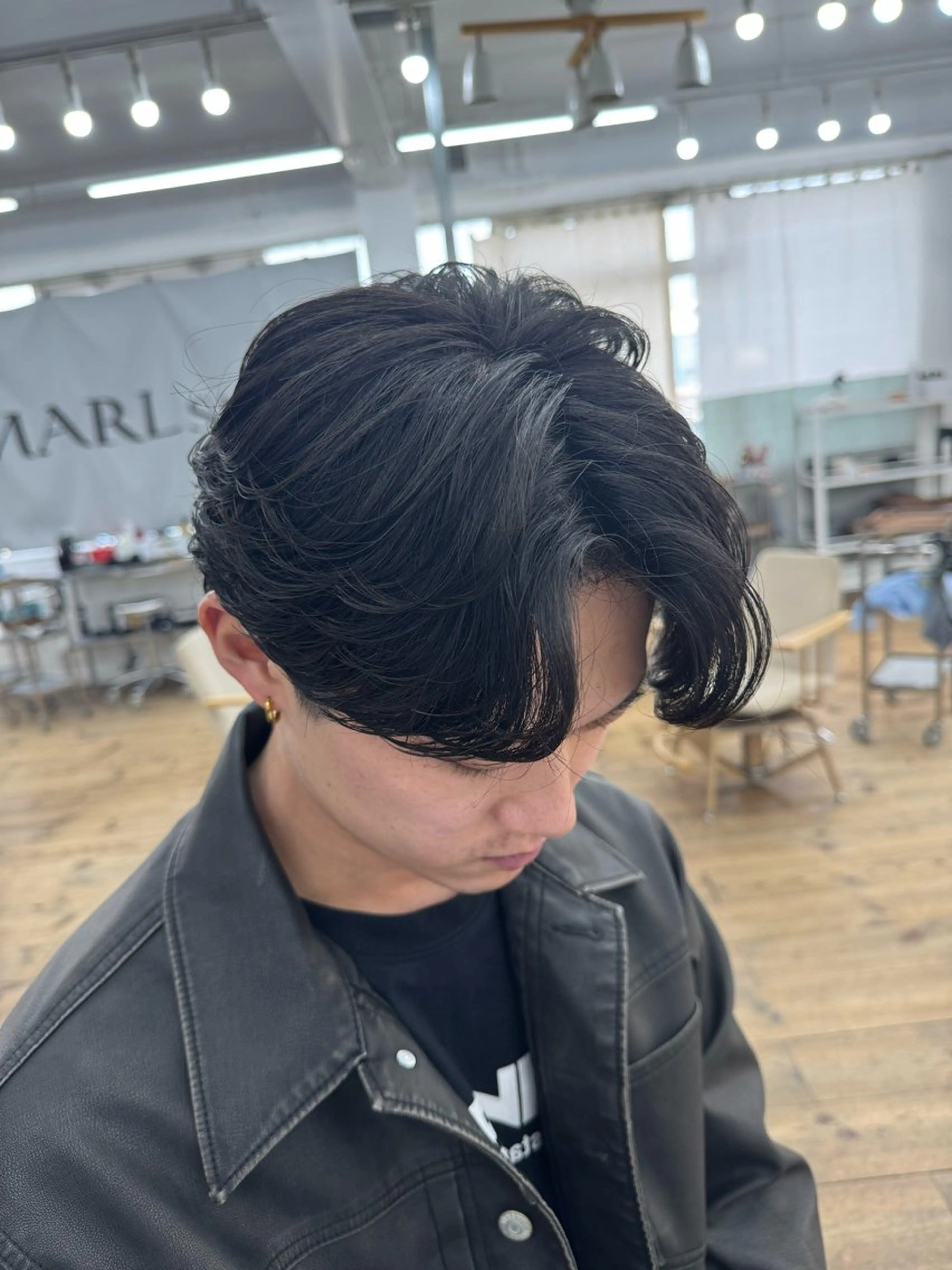 ショート パーマ メンズ フェザーパーマ メンズパーマ カット パーマ メンズ特化サロン ユウヘイのヘアスタイル