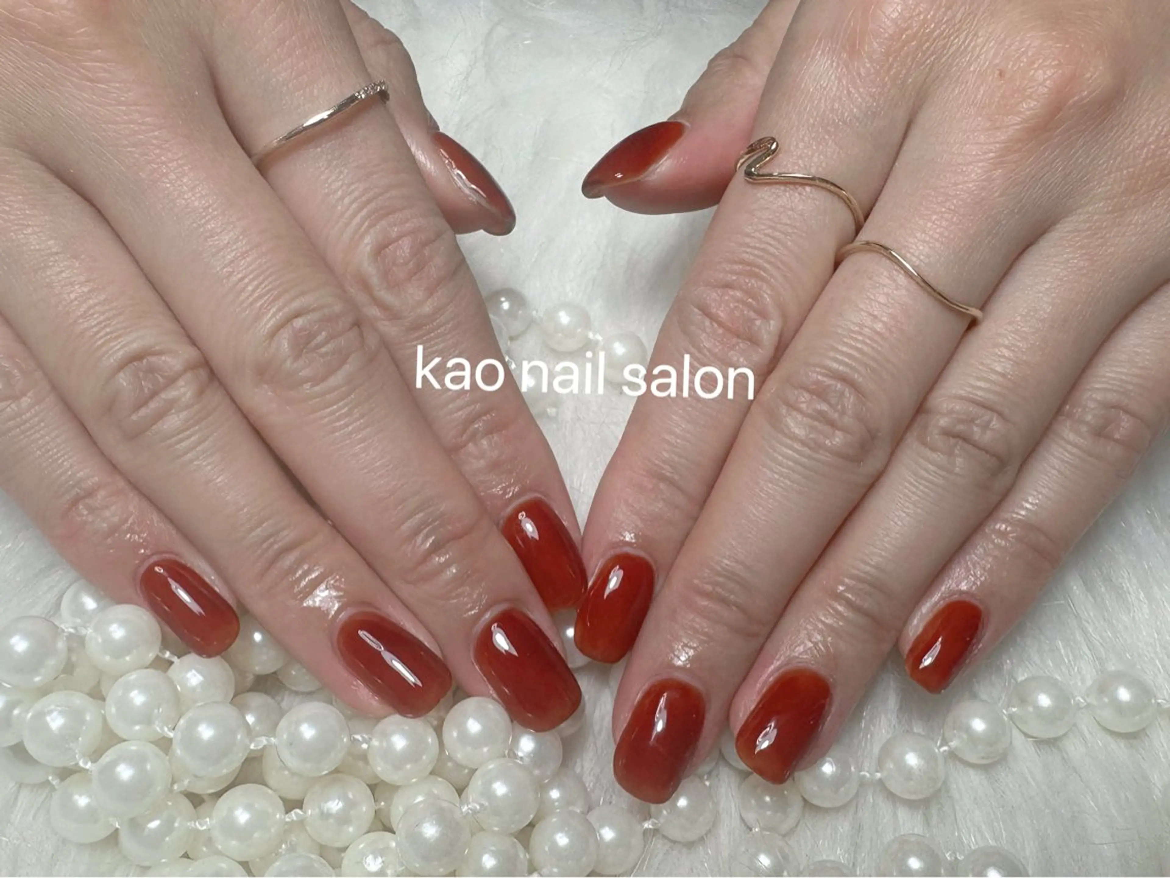 ネイル ハンドネイル kao nail マグネット/長さだしのネイルデザイン