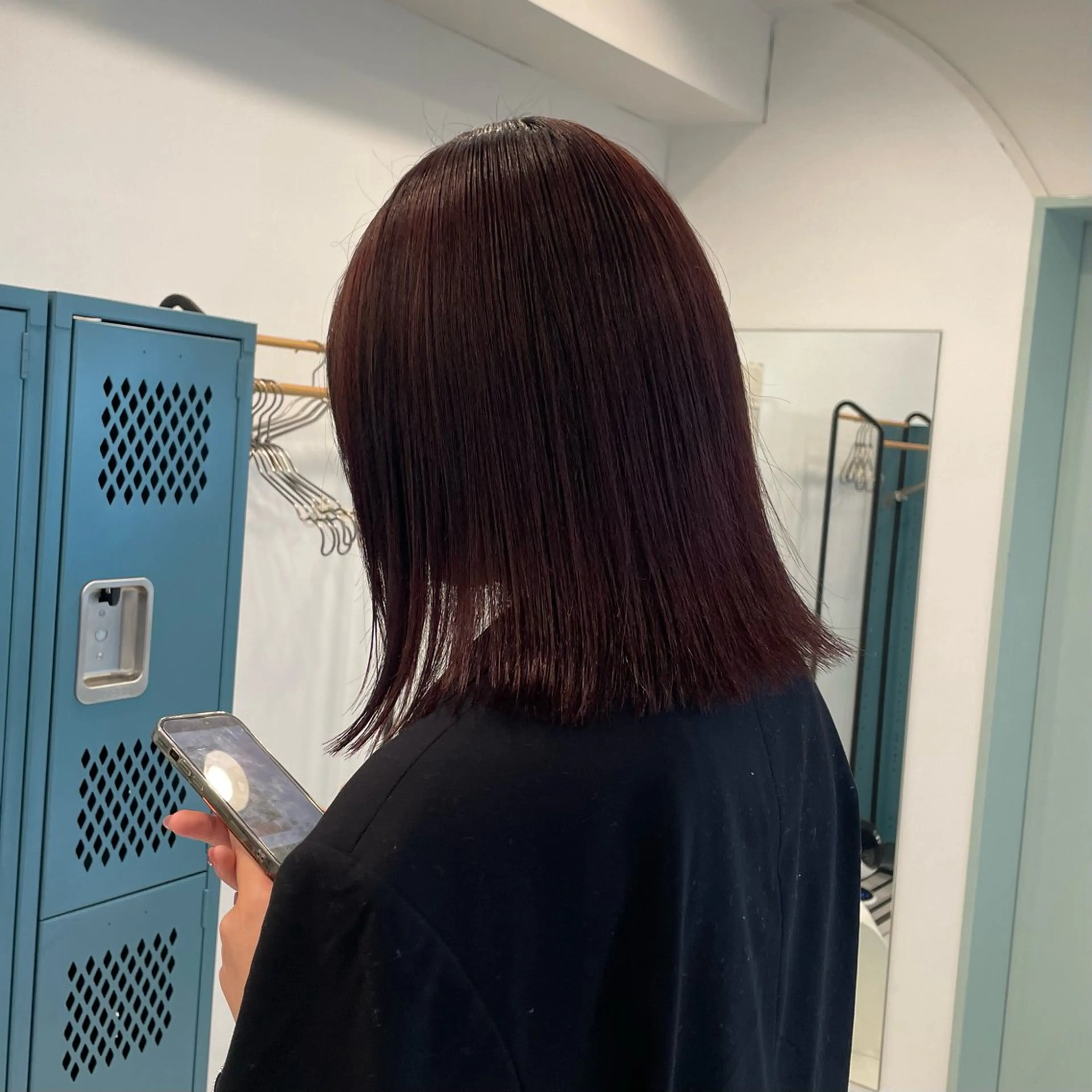 ミディアム カラー 田口 花葉のヘアスタイル