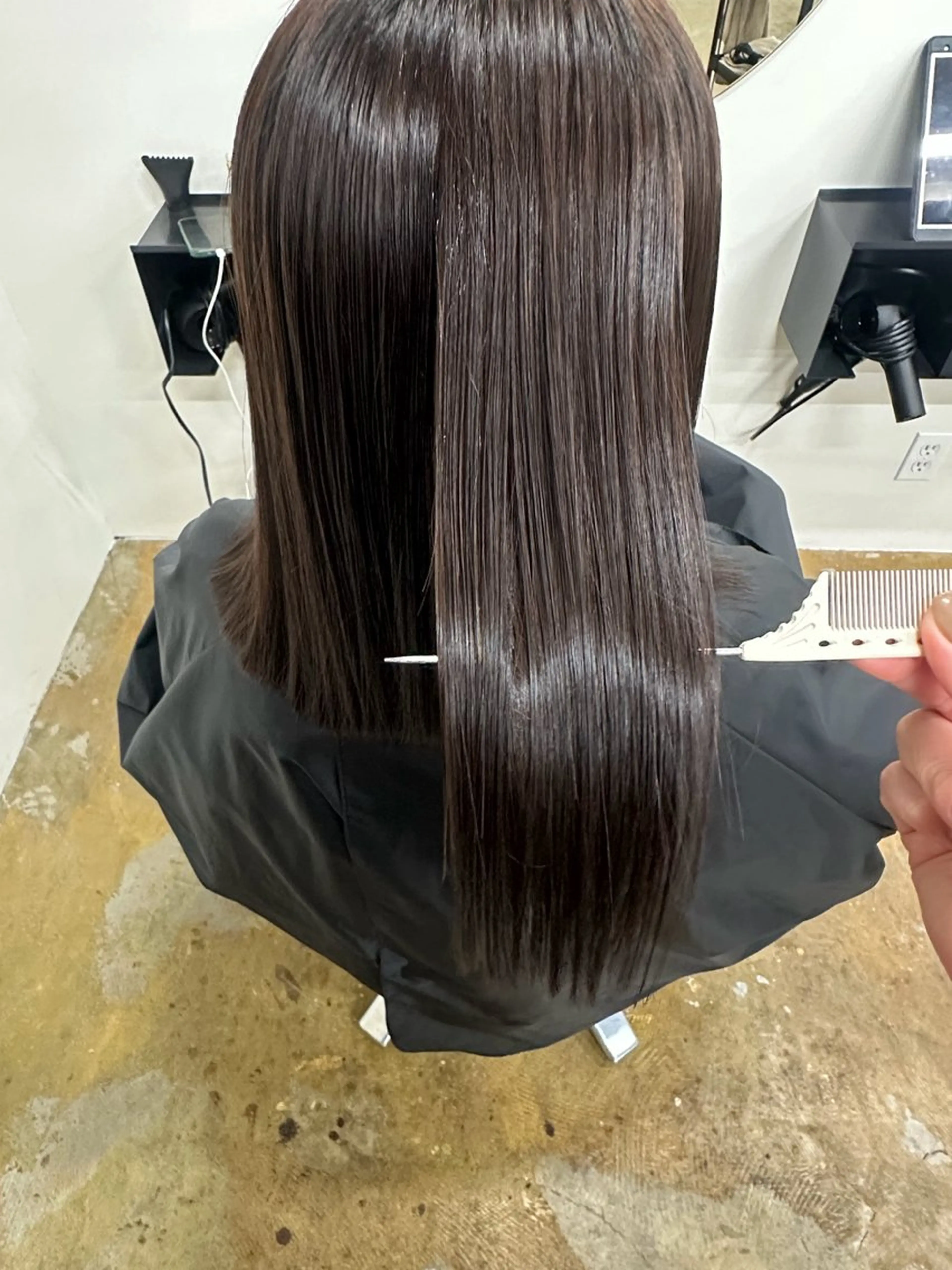 ロング カット 縮毛矯正 unit.所属・unit./ ReNnaのヘアスタイル