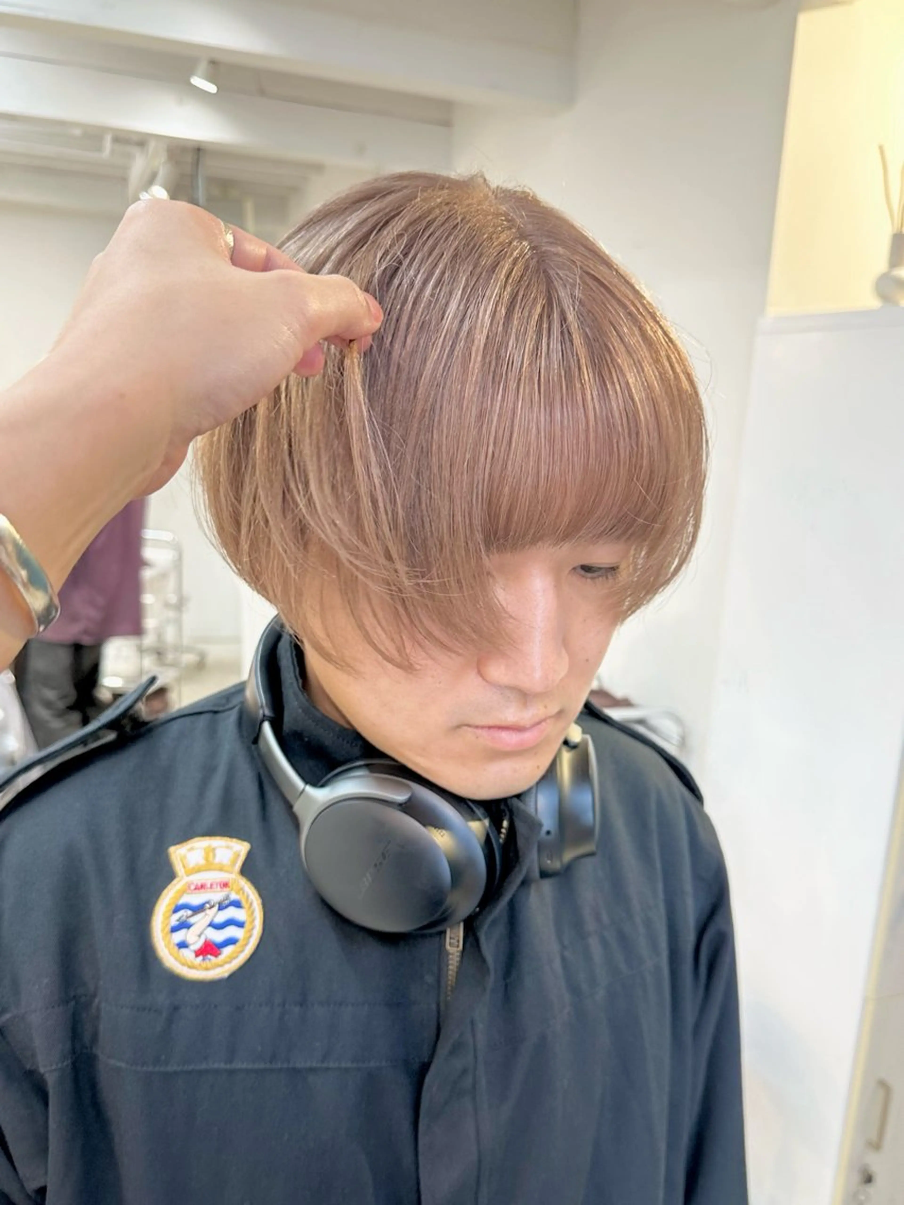 ショート カラー メンズ ヘアカラー トリートメント kai .のヘアスタイル