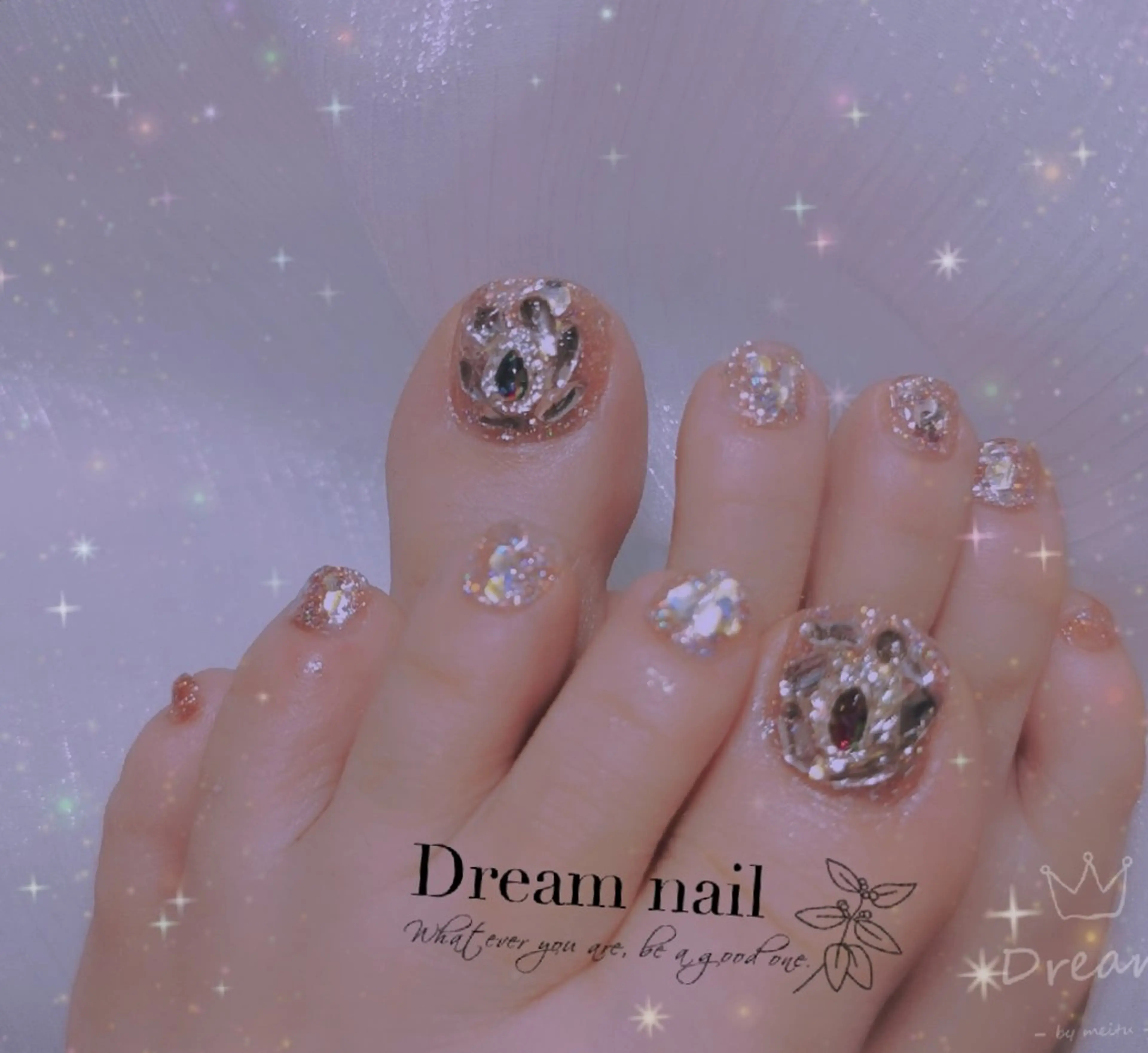 ネイル ネイリストゆか💅 長さだし、深爪矯正のネイルデザイン