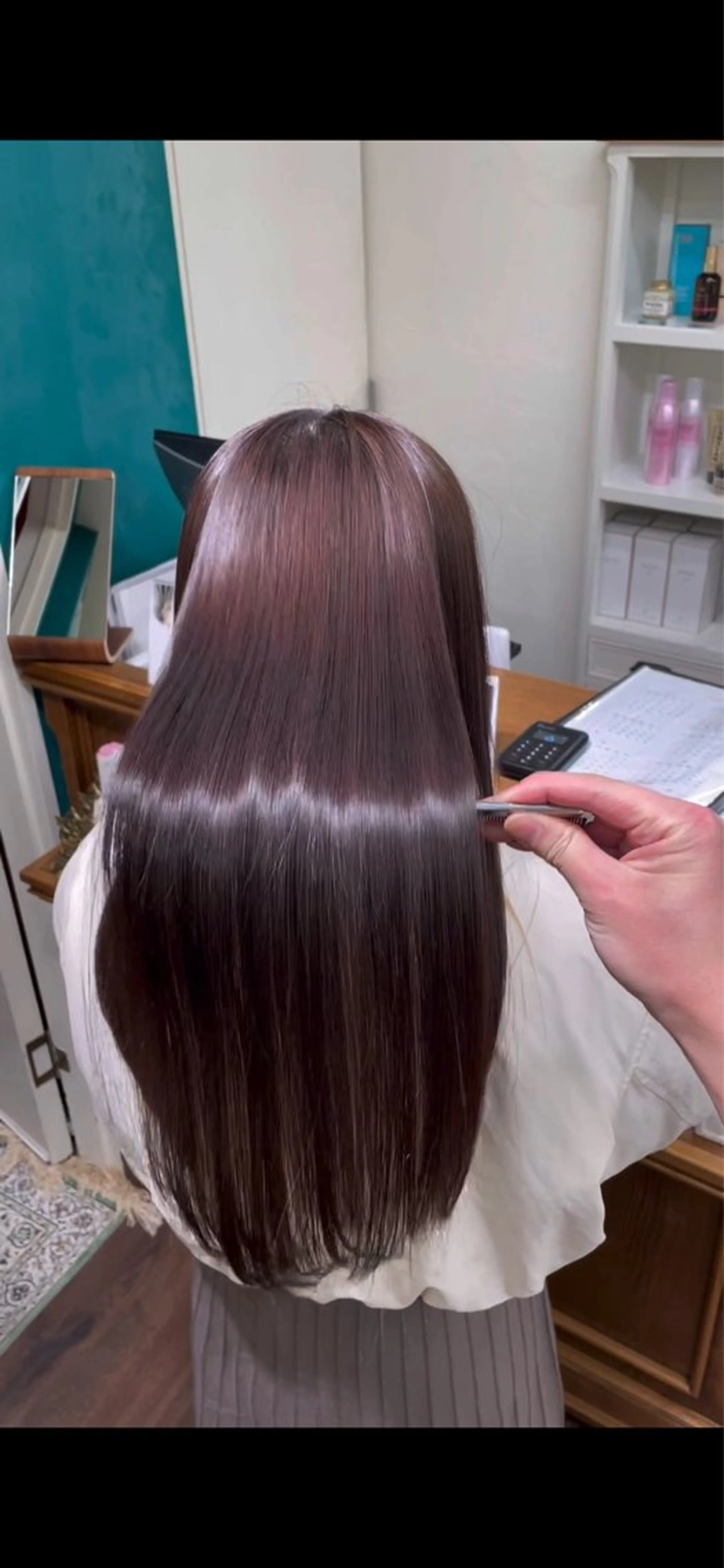 ロング トリートメント gite KOHOKU所属・髪質改善レイヤー/ 雨のヘアスタイル