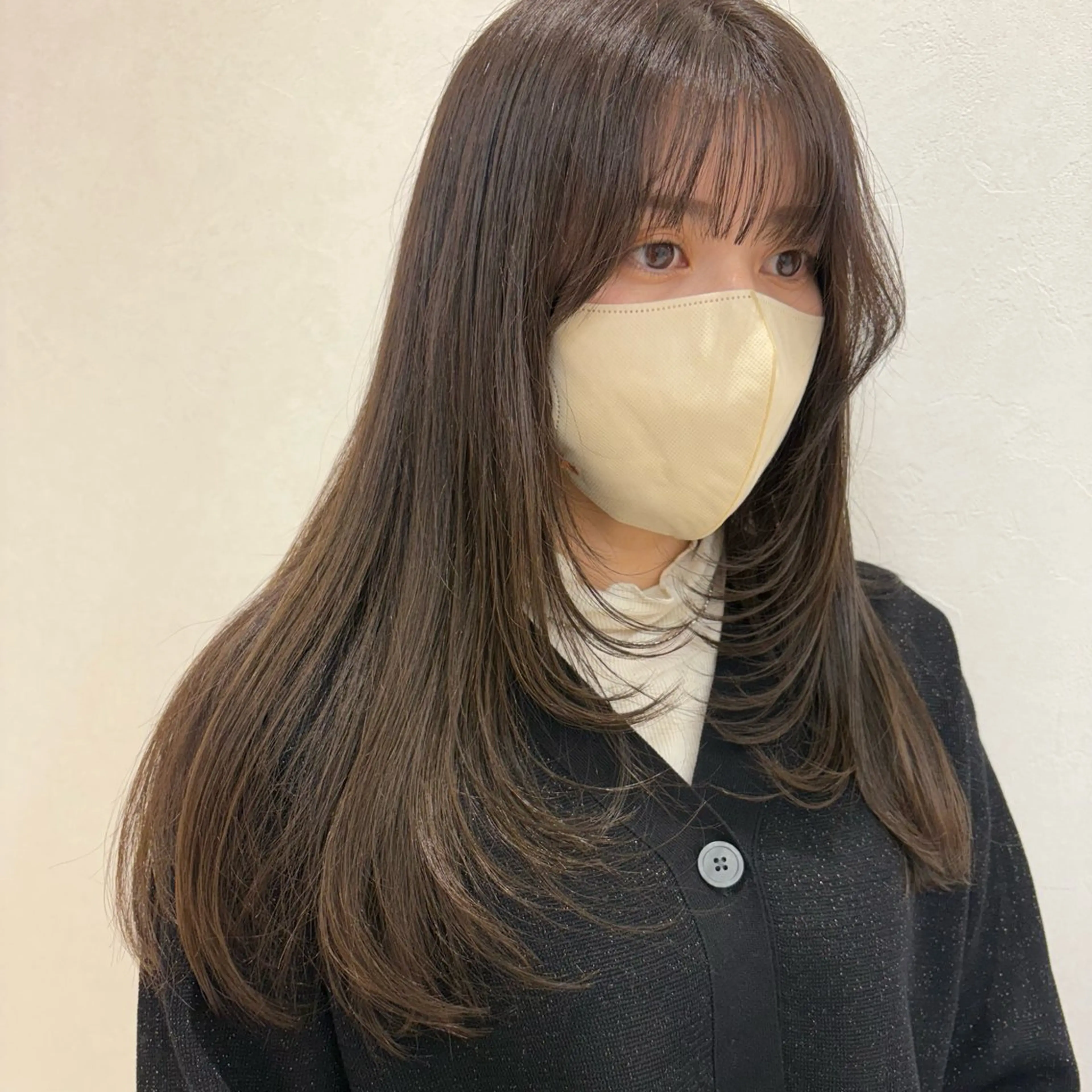 セミロング カラー カット トリートメント SAKURA 髪質改善/ヘアセットのヘアスタイル