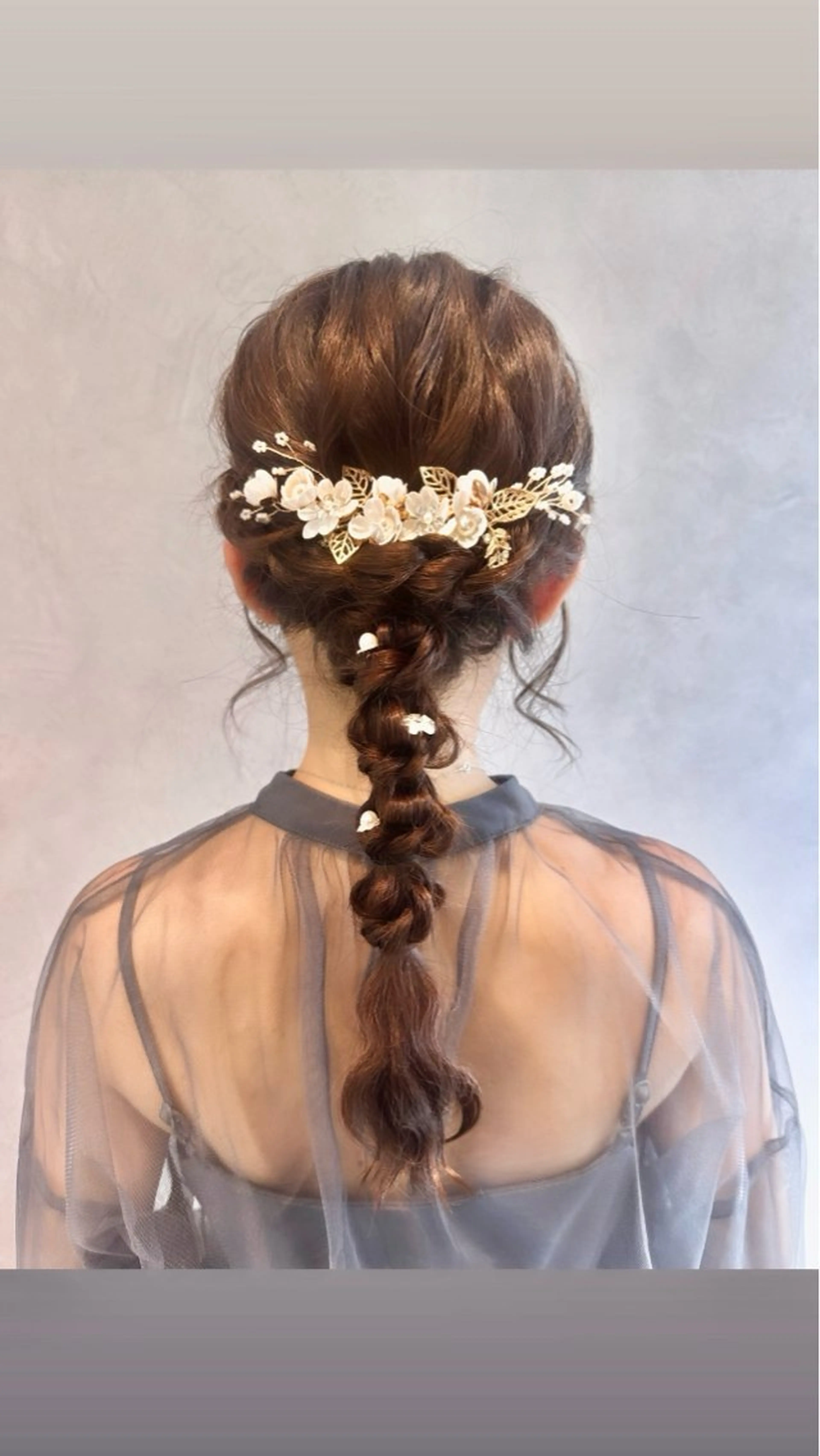 ロング ヘアアレンジ 島崎 穂乃香のヘアスタイル