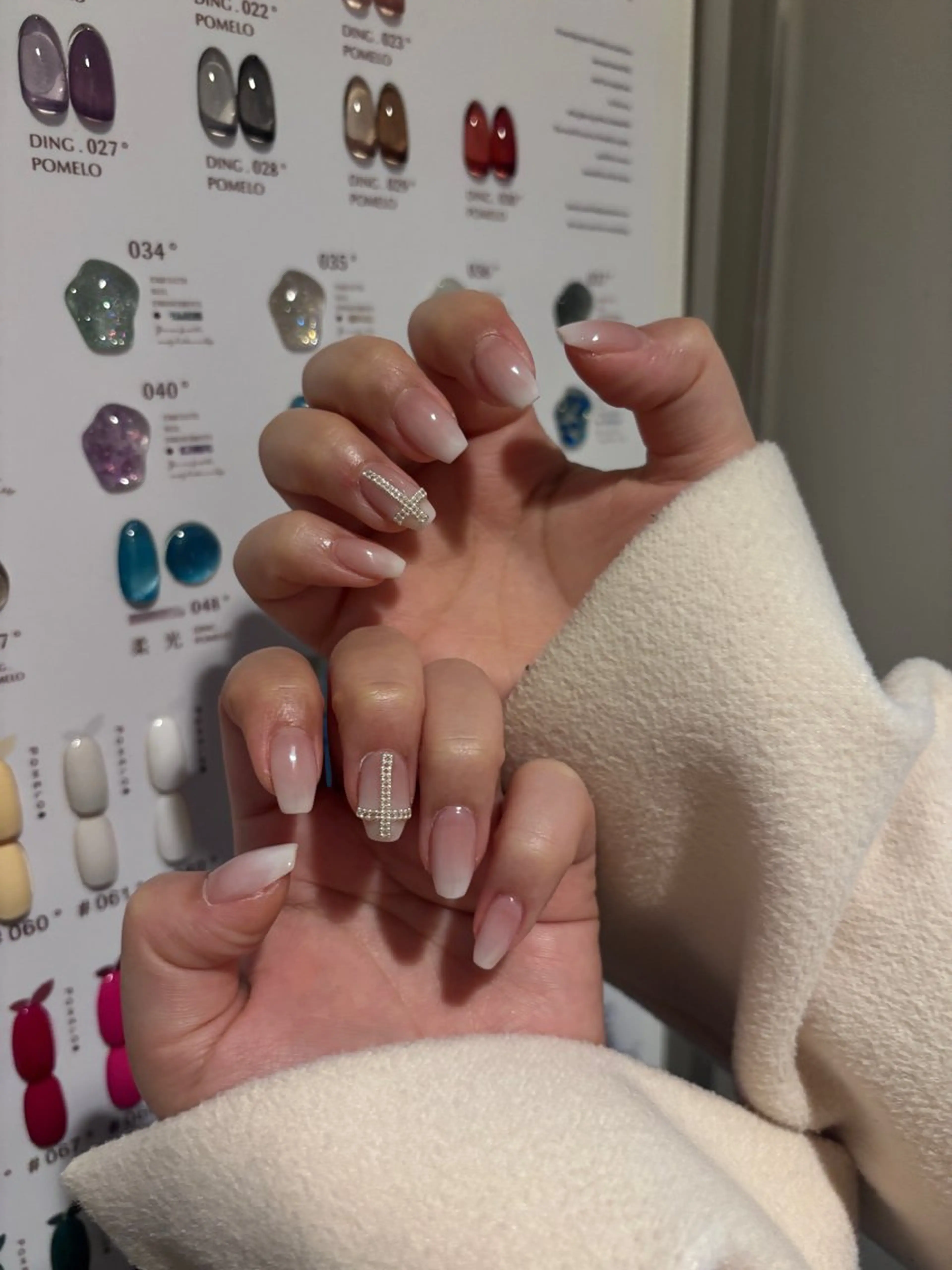 ネイル 韓国ネイル 持ち込み ニュアンスネイル ネイルチップ ハンドネイル TABI ANA.CHUOのネイルデザイン