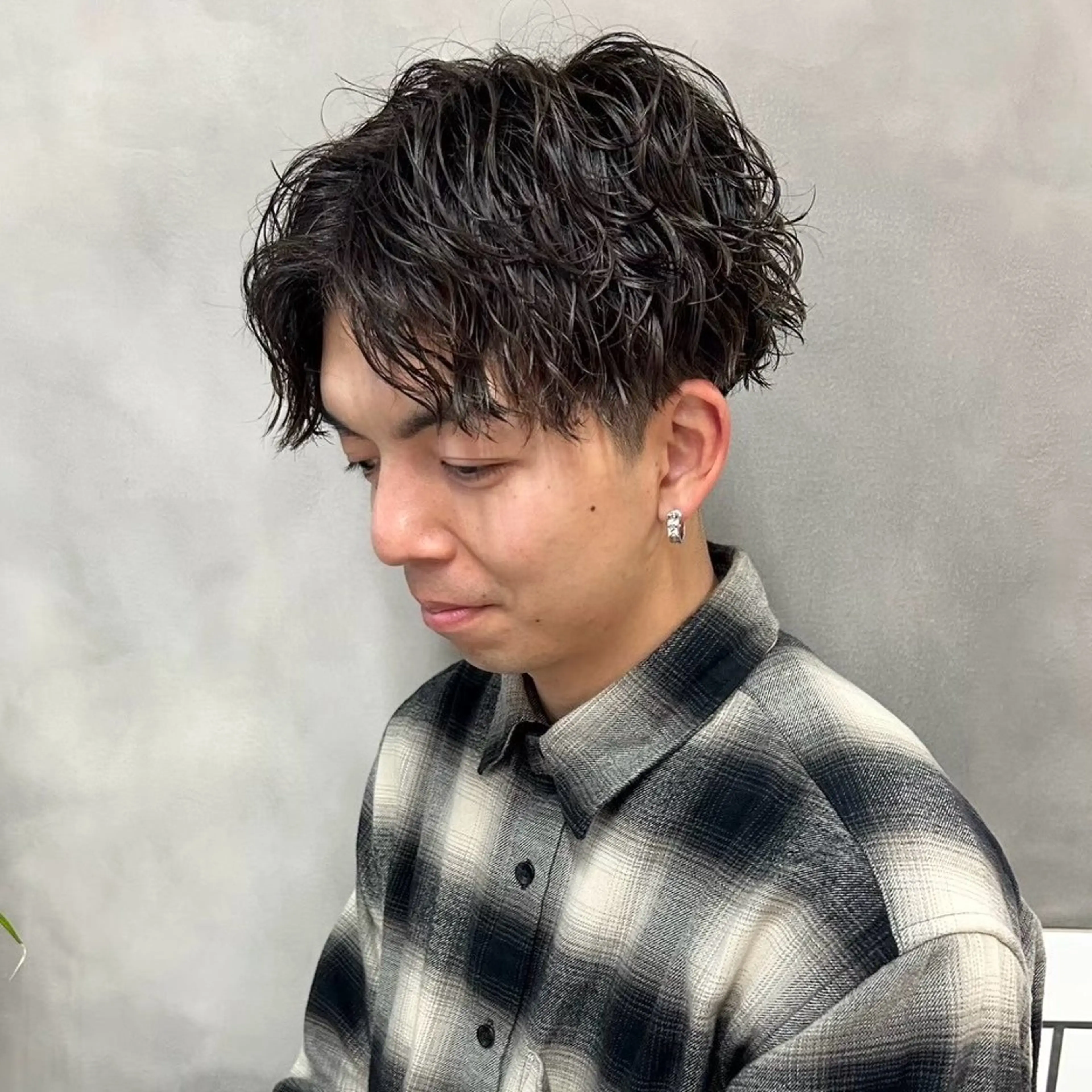 パーマ メンズ カット パーマ tidasmile /カラー/カットのヘアスタイル