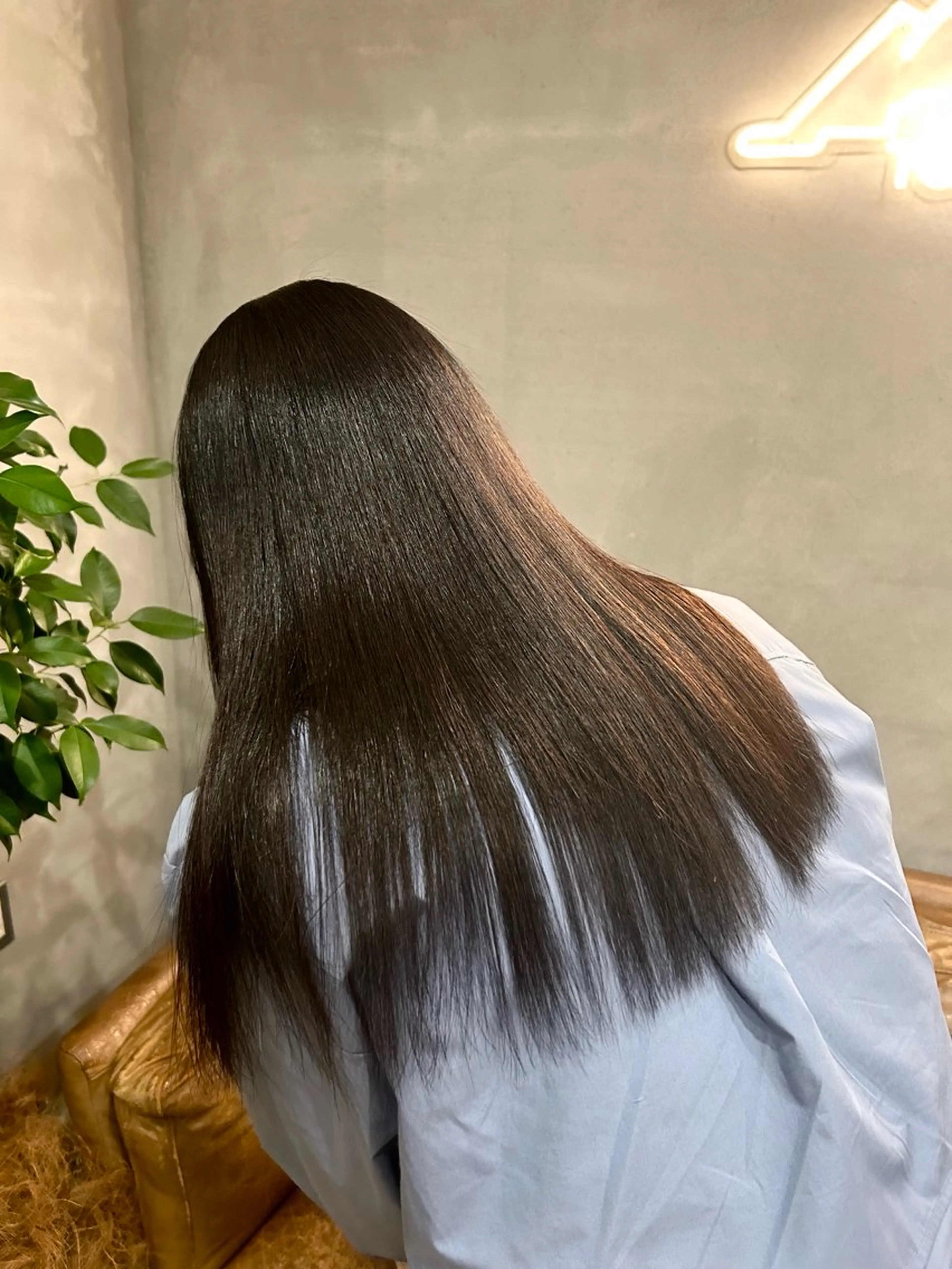 ロング 縮毛矯正 トリートメント hale所属・hale airiのヘアスタイル