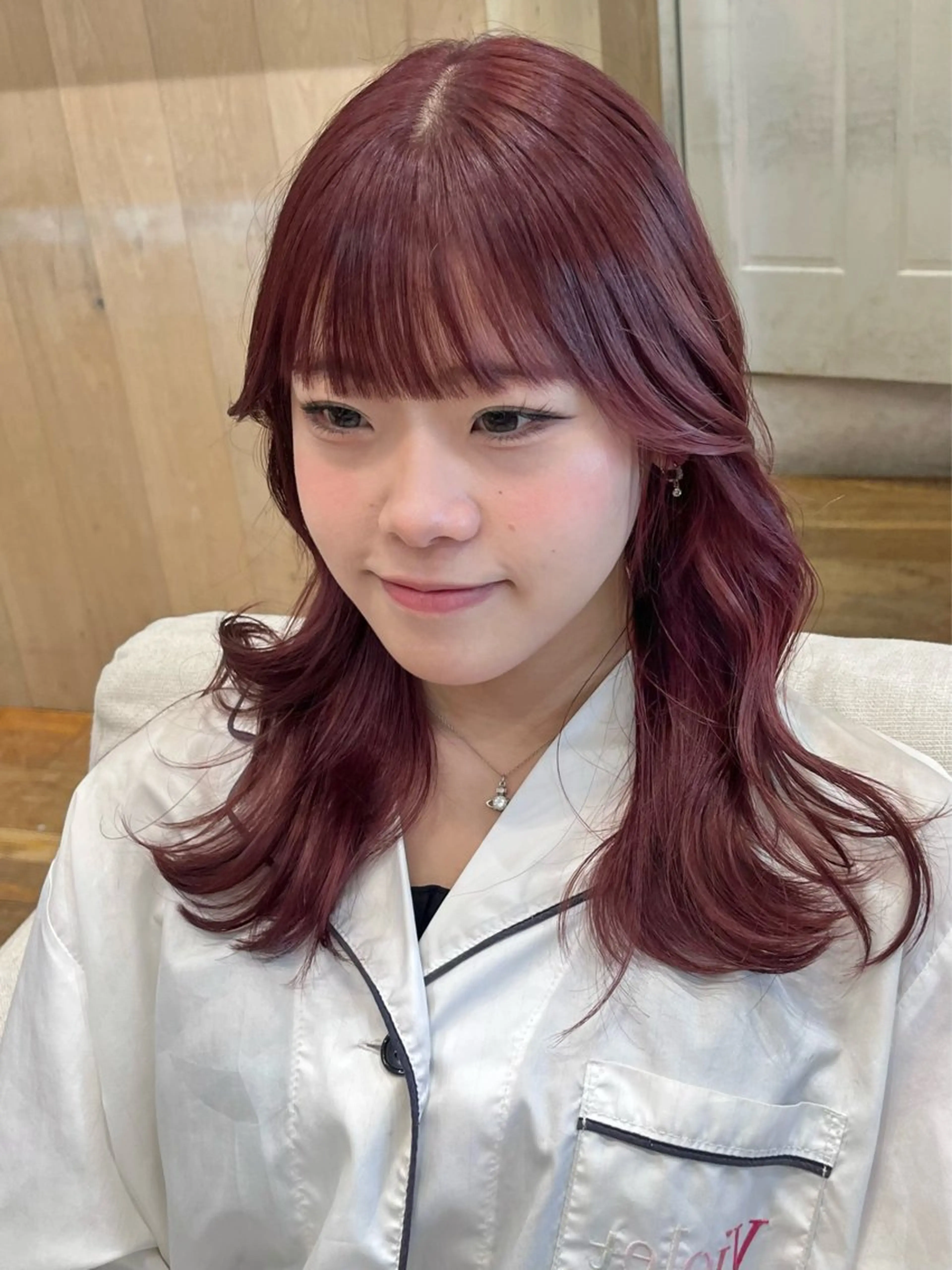 セミロング カラー ヘアカラー 暖色カラー/似合わせ カット/名古屋/辻のヘアスタイル