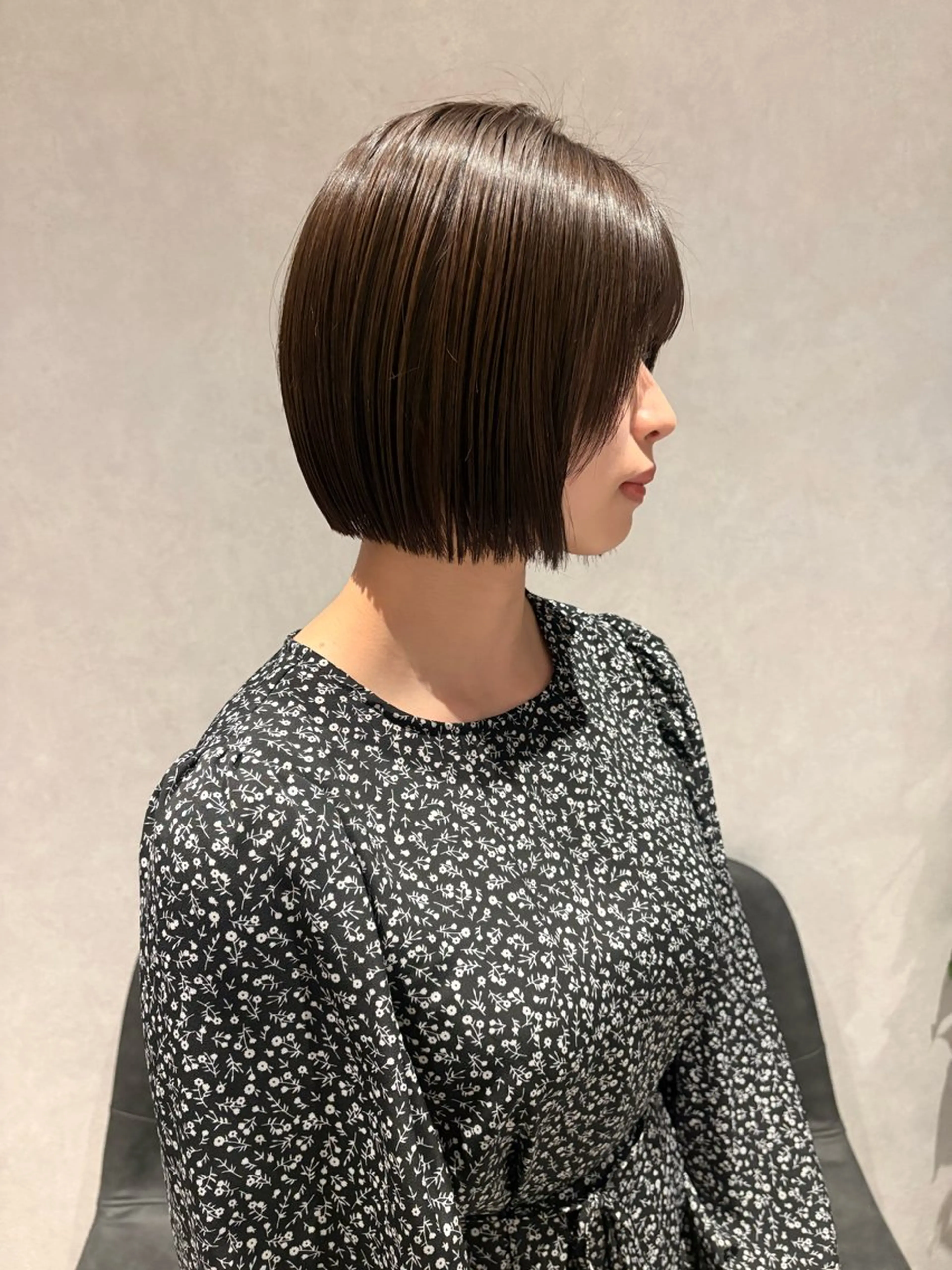 ショート 切りっぱなしボブ ショートボブ ボブ ショートヘア カット ヘアカラー トリートメント 【ボブ/個室サロン】 癒し空間mimuraのヘアスタイル