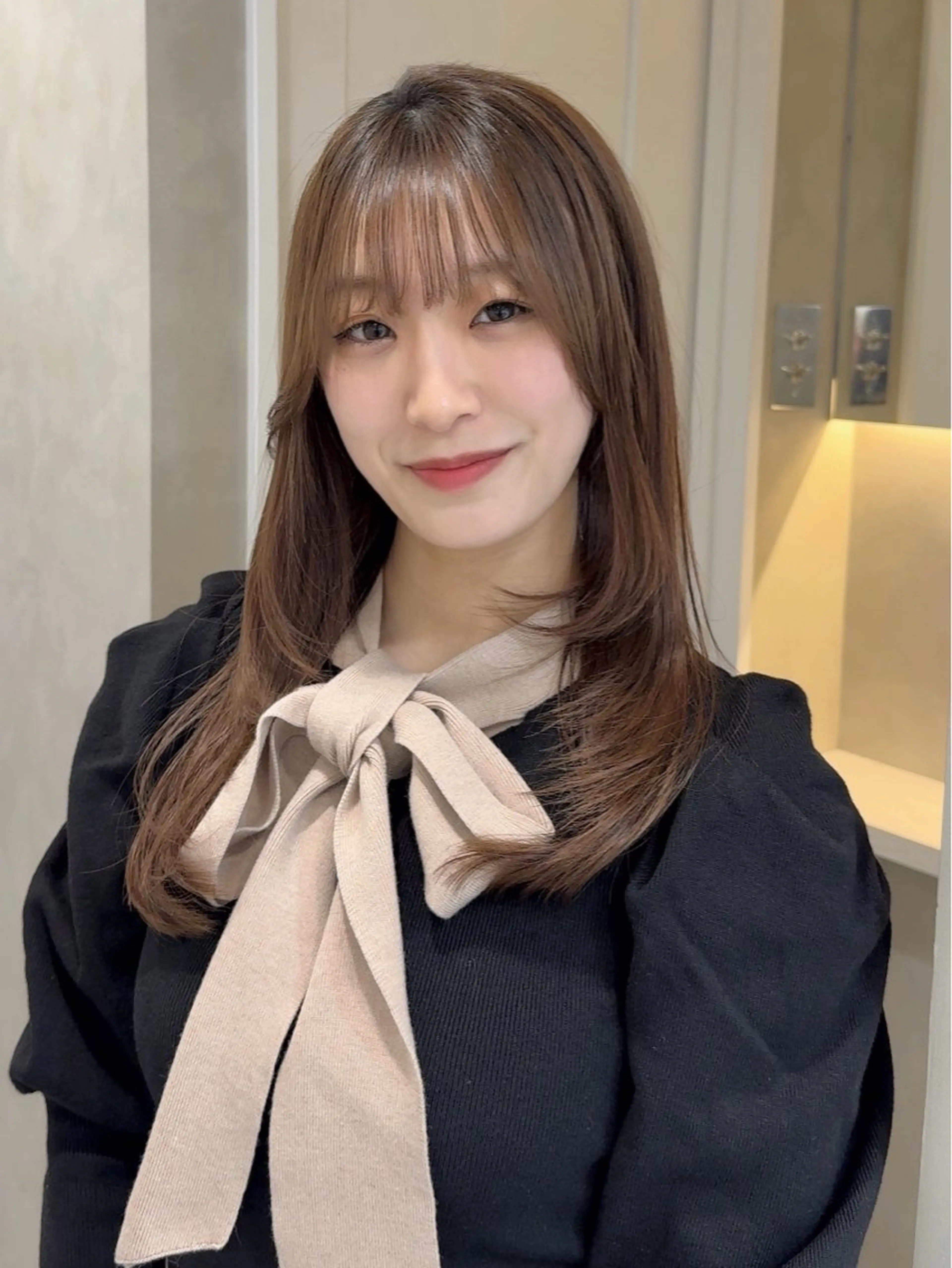 セミロング カット ヘアカラー 髪質改善/艶髪 MINAMIのヘアスタイル