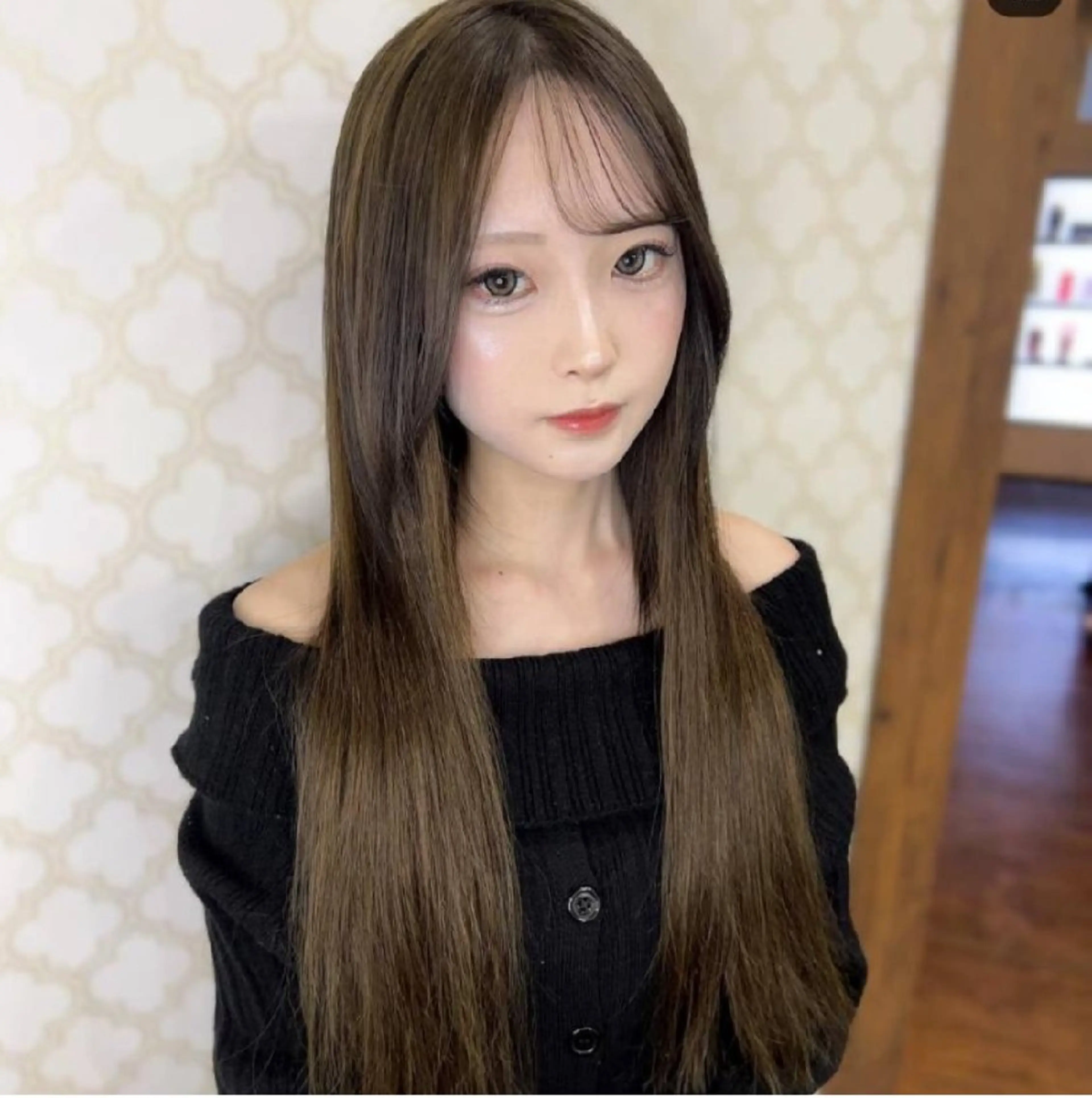 ロング プルエクステ エクステ ロング 甘辛地雷☘韓国系❦ エクステNo1♡ルナのヘアスタイル