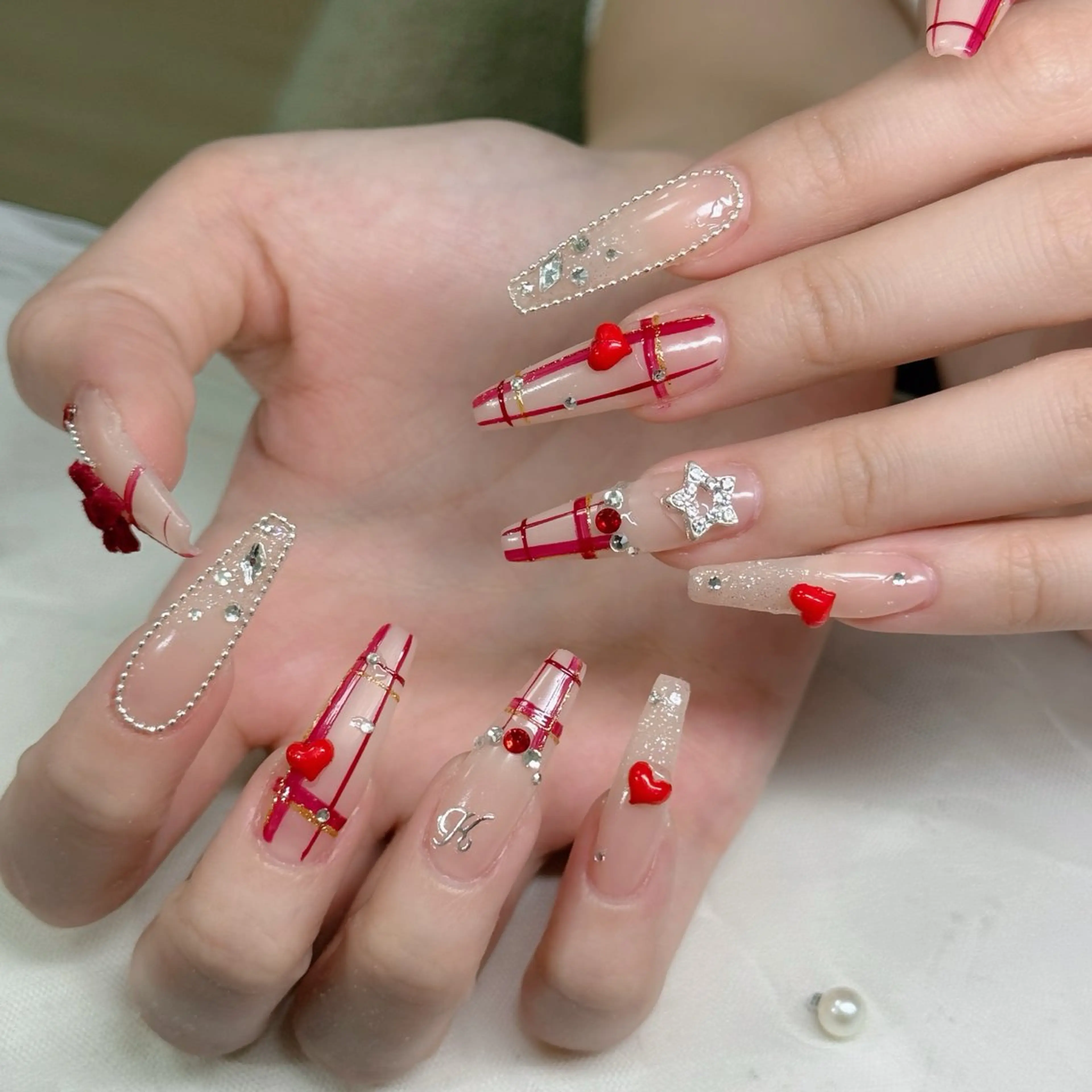 ネイル フットネイル フレンチネイル グラデーション 韓国ネイル ロングネイル ハンドネイル Hani Nail Salonのネイルデザイン