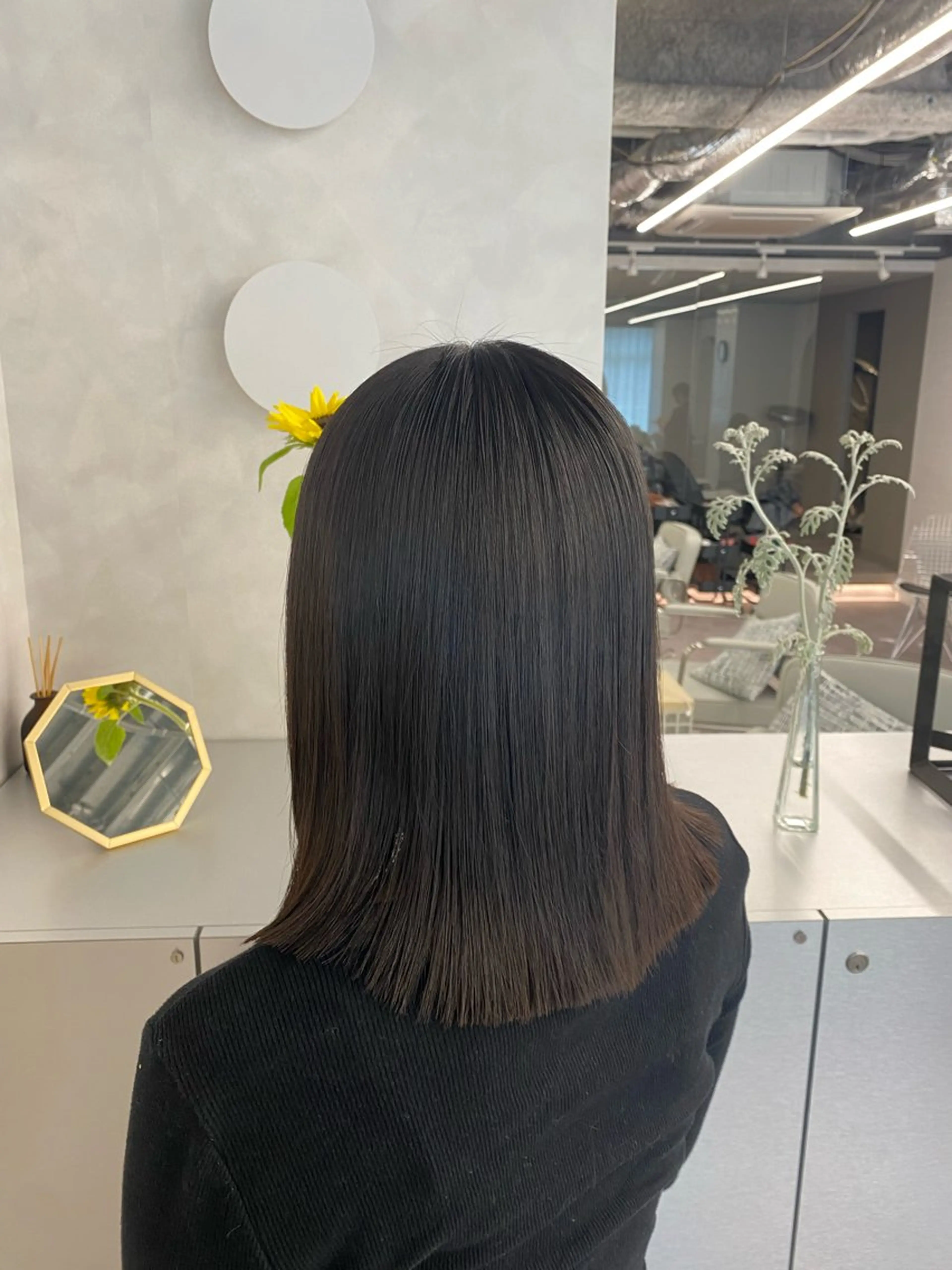 セミロング カラー 艶髪/縮毛矯正 /hikaruのヘアスタイル