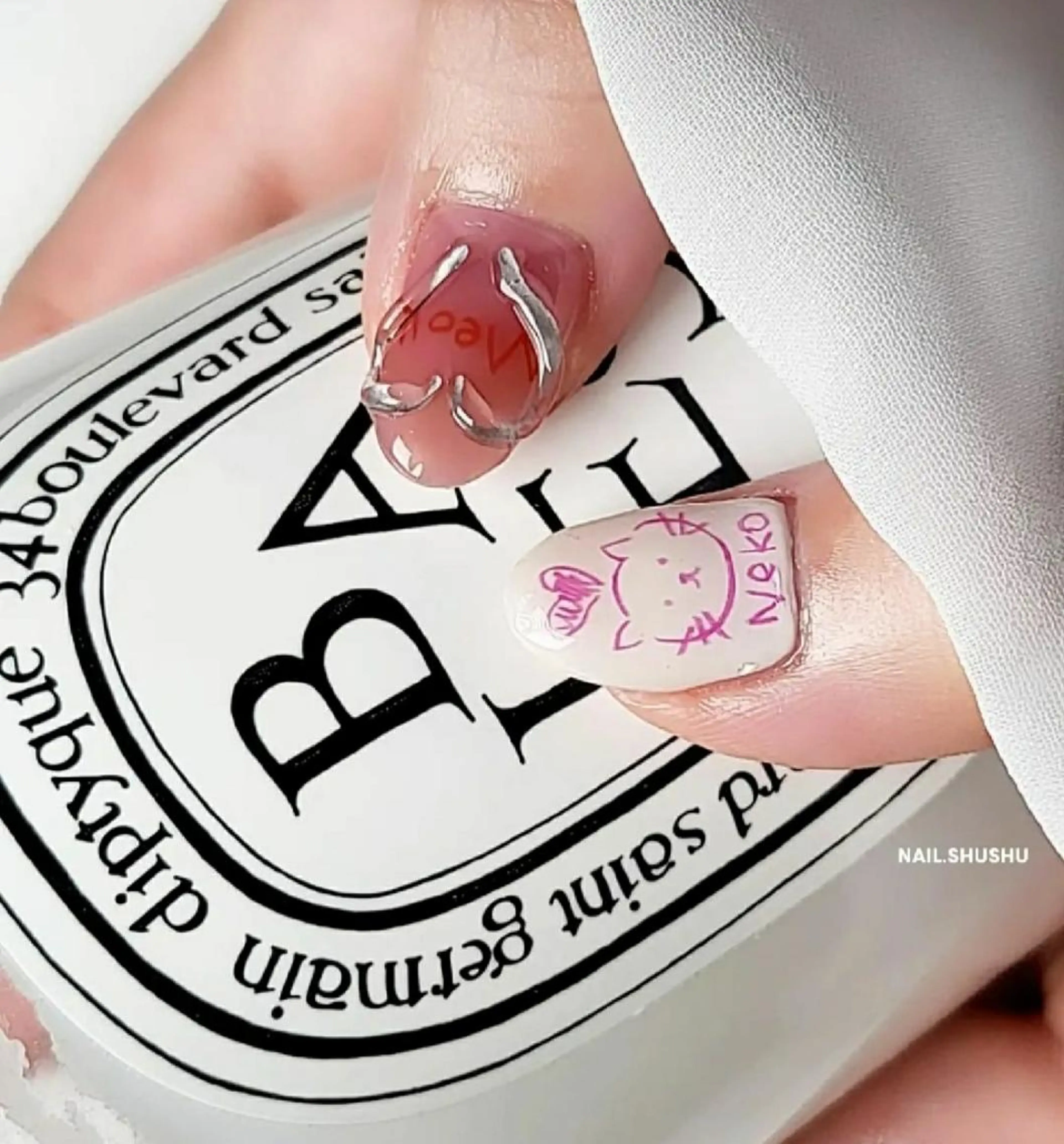 ネイル 持ち込み ニュアンスネイル ワンカラーネイル シンプルネイル 春ネイル 3dパーツ/流行り 👧shushu❤️のネイルデザイン