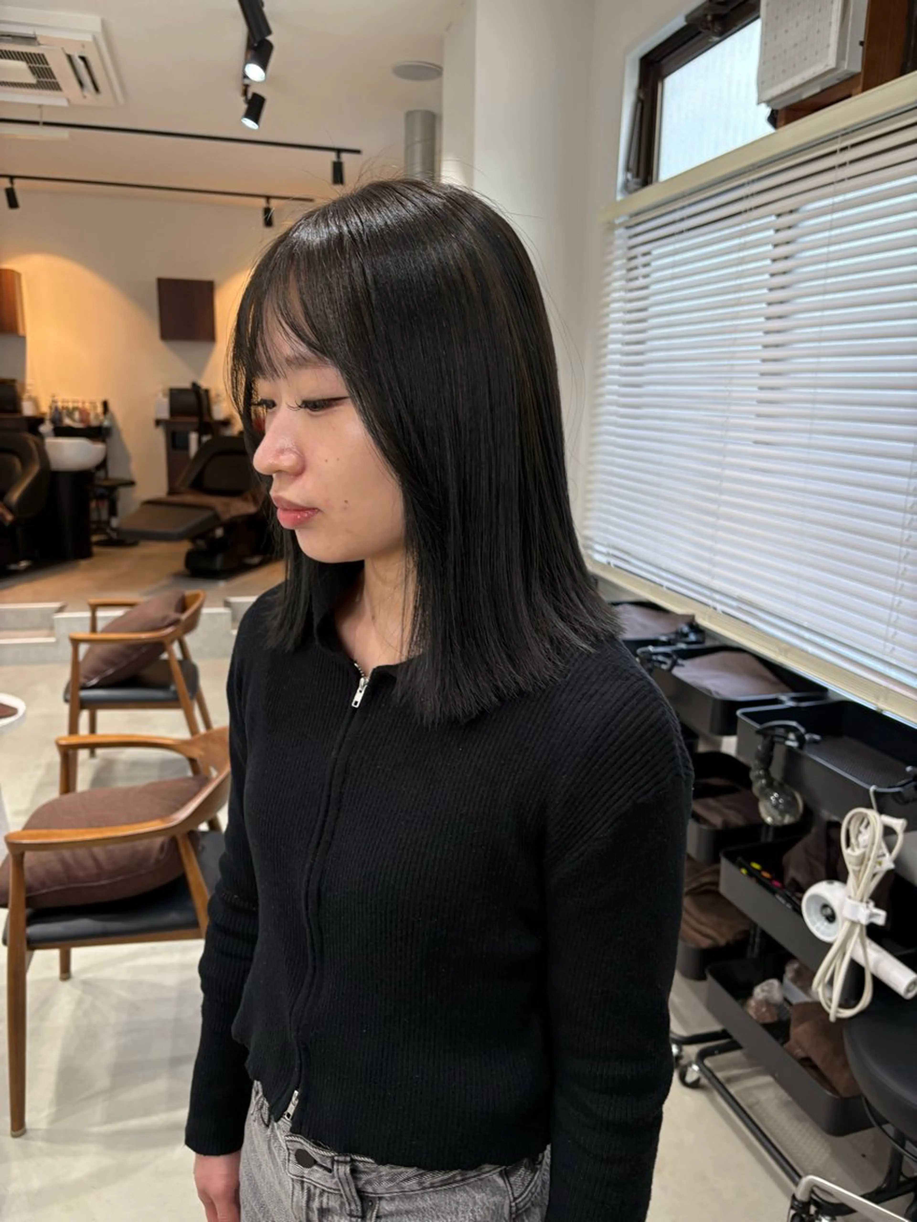 ミディアム カラー カット ヘアカラー ボブ/レイヤー /河内温太のヘアスタイル