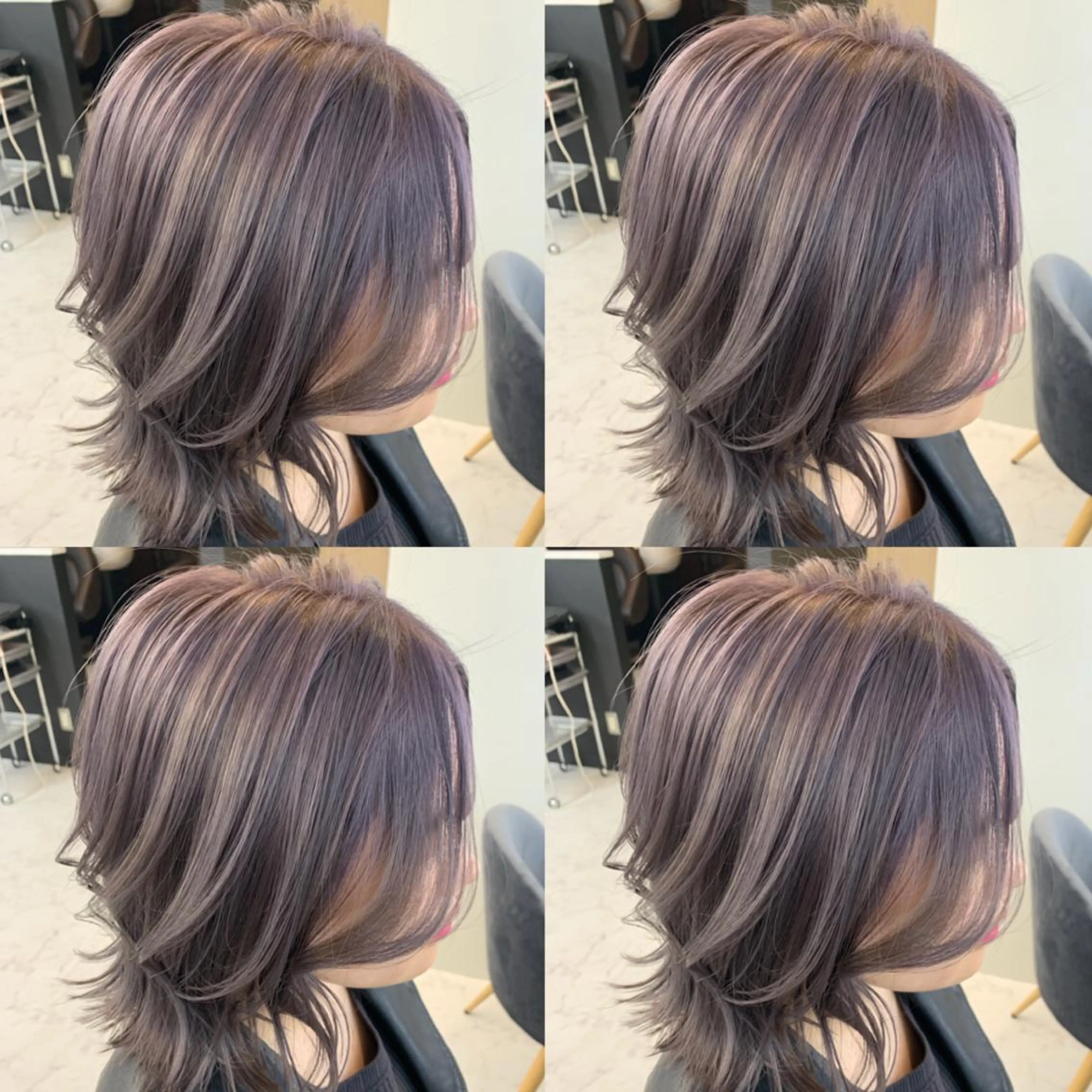 ミディアム カラー ヘアアレンジ ヘアカラー トリートメント 🦋韓国ヘア 坂本 菜摘🦋のヘアスタイル