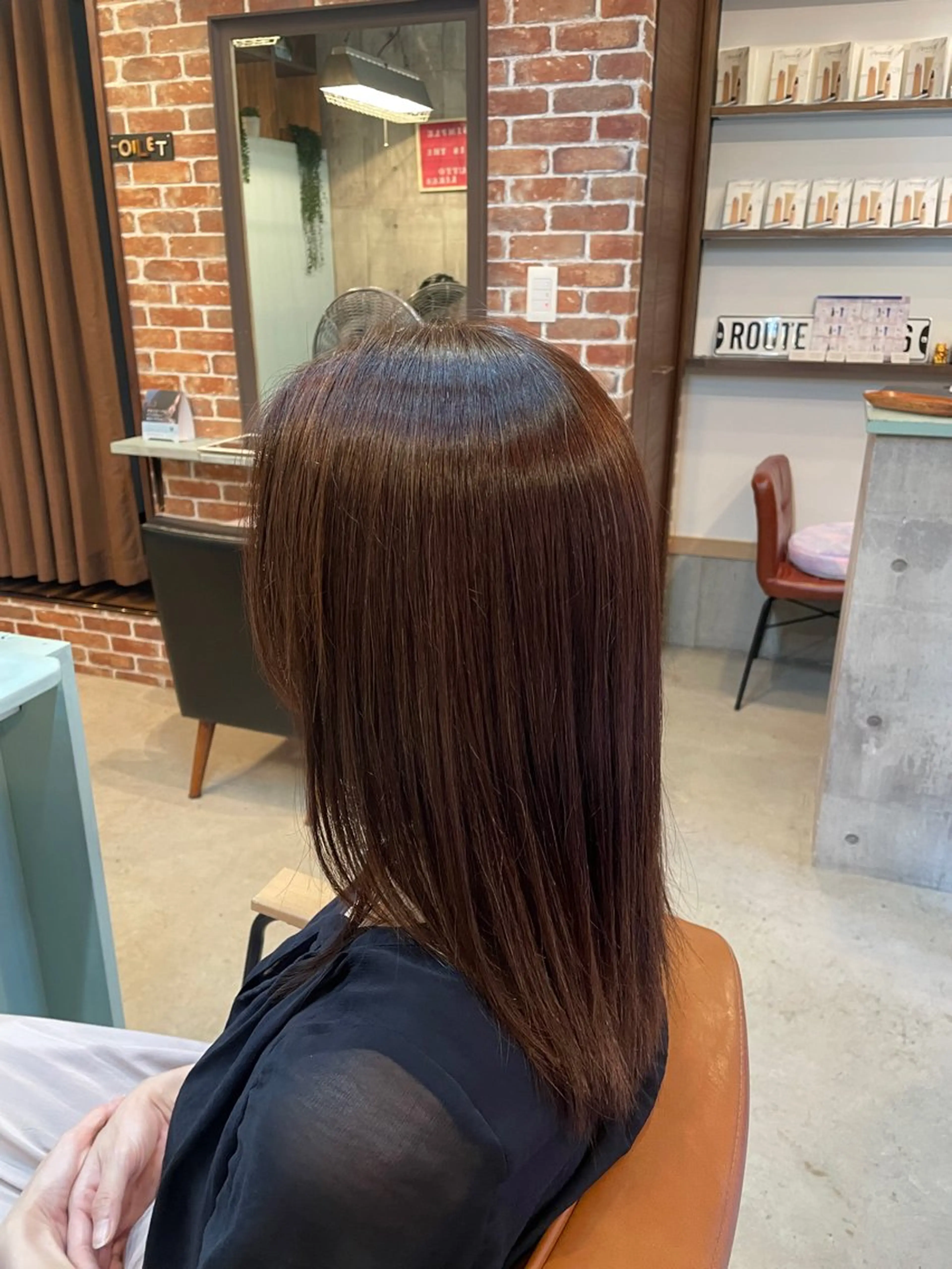 ロング 縮毛矯正 SALONDEHANOKA所属・ショートロング 🎀椎葉えまのヘアスタイル