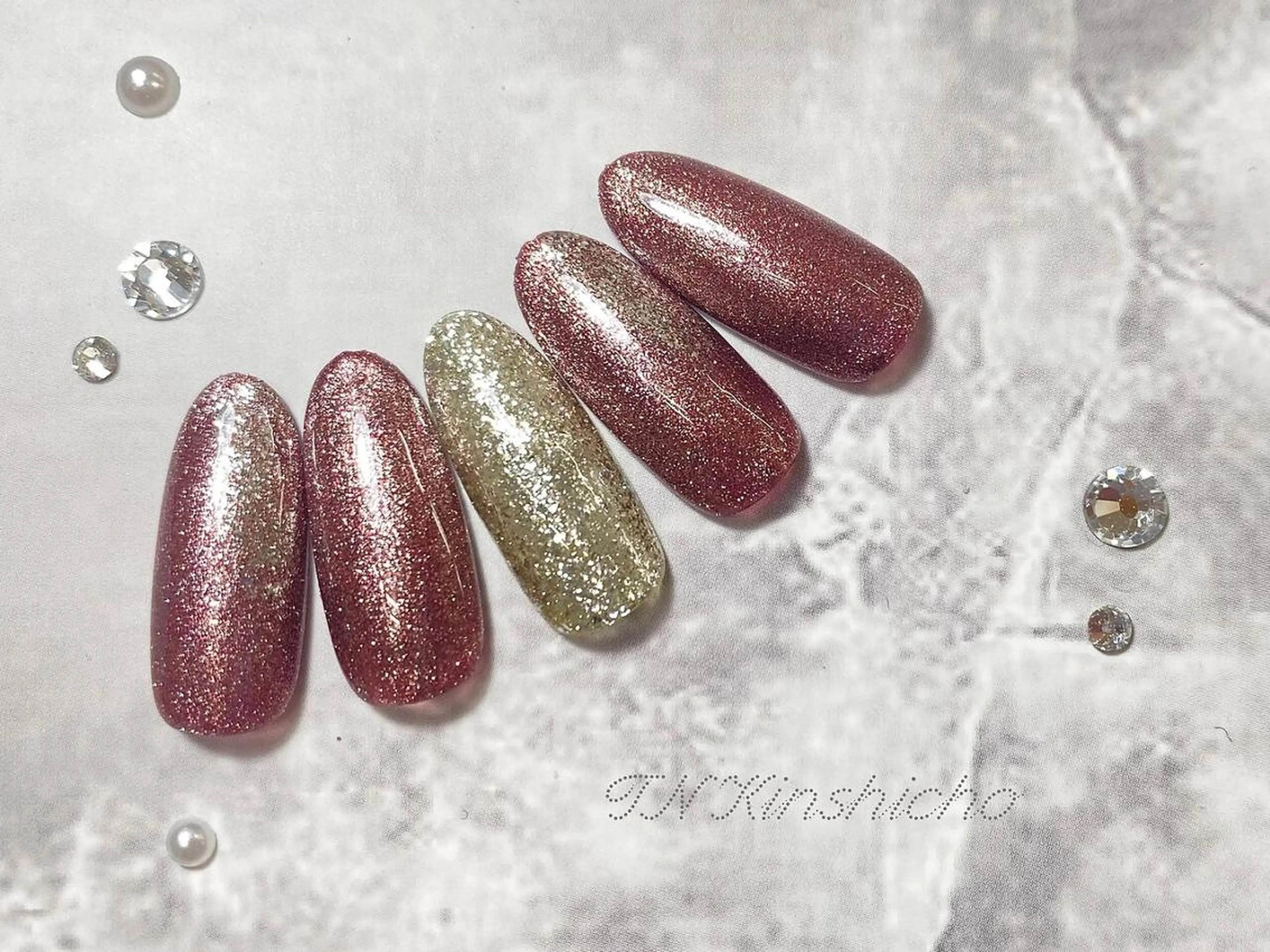 ネイル アートネイル 長さ出し ジェルネイル ハードジェル スカルプネイル 林 菜月のネイルデザイン