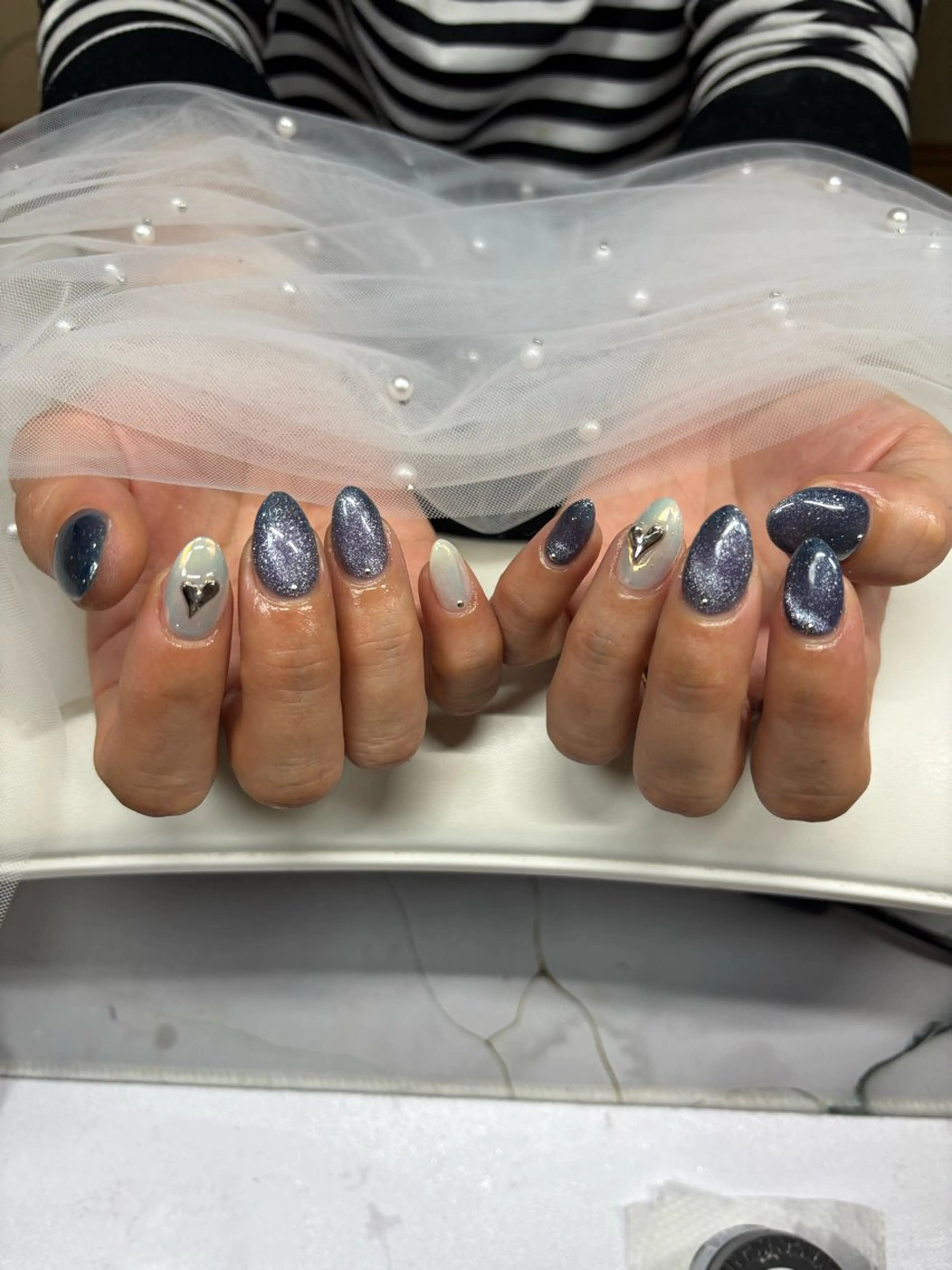 ネイル マグネットネイル ミラーネイル 門真市ネイルサロン♡ KUMI.HANAのネイルデザイン