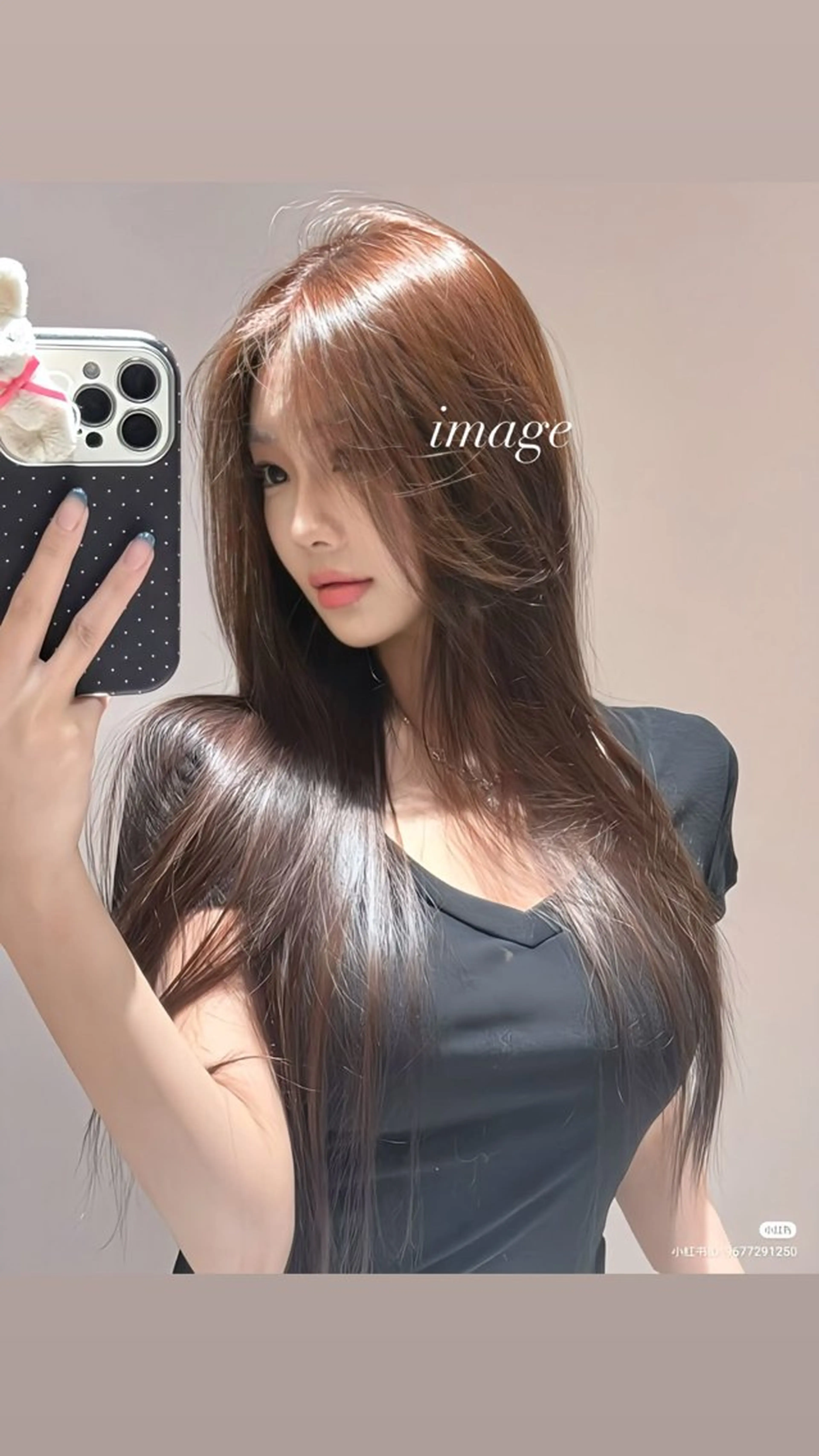 ロング 韓国×ワンホン 艶カラー/ハヅキ🎀のヘアスタイル