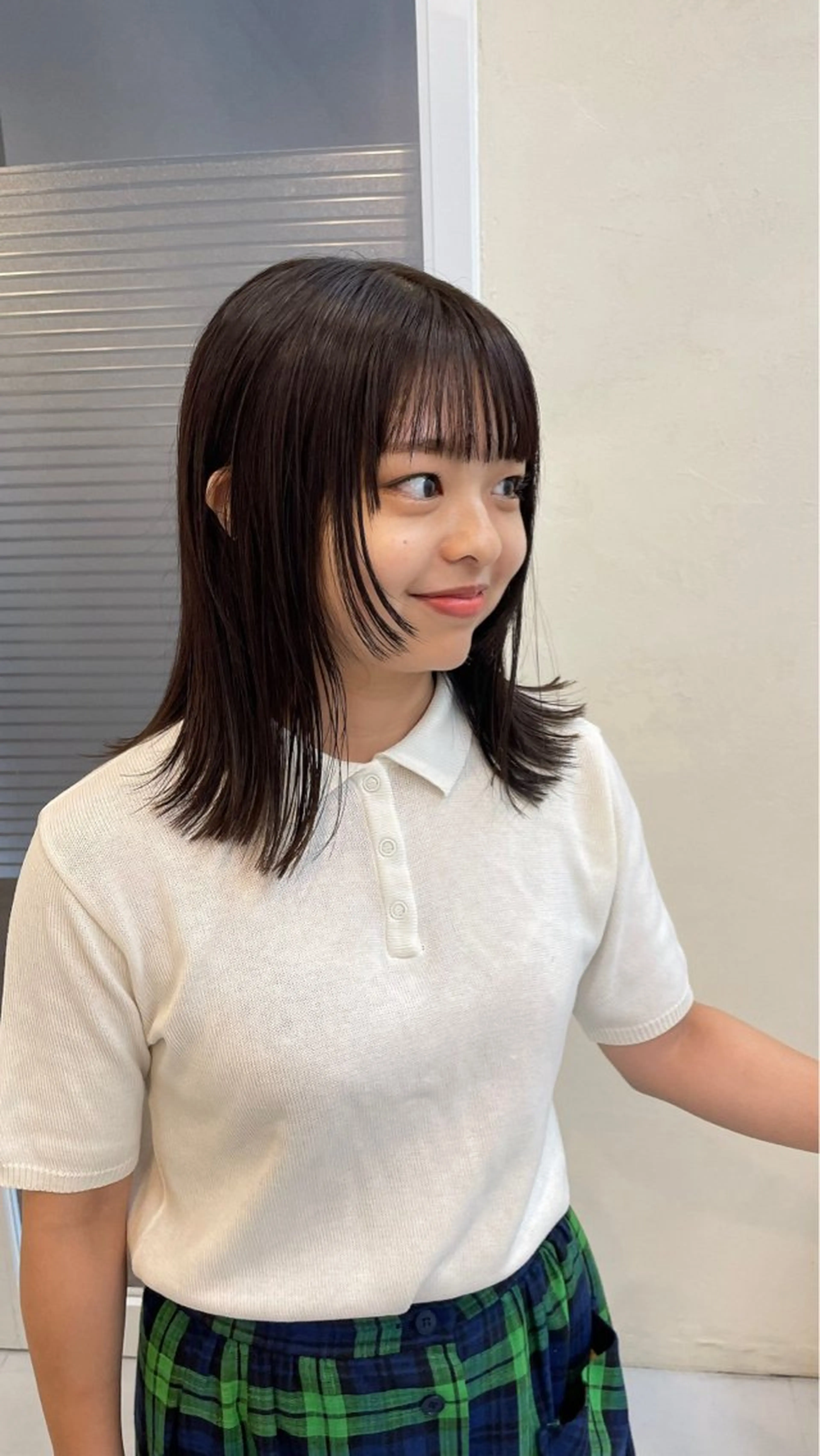 ミディアム カラー ヘアカラー iet.所属・ウルフ/ボブ/耳ツボ ジュエリー◎ricoのヘアスタイル