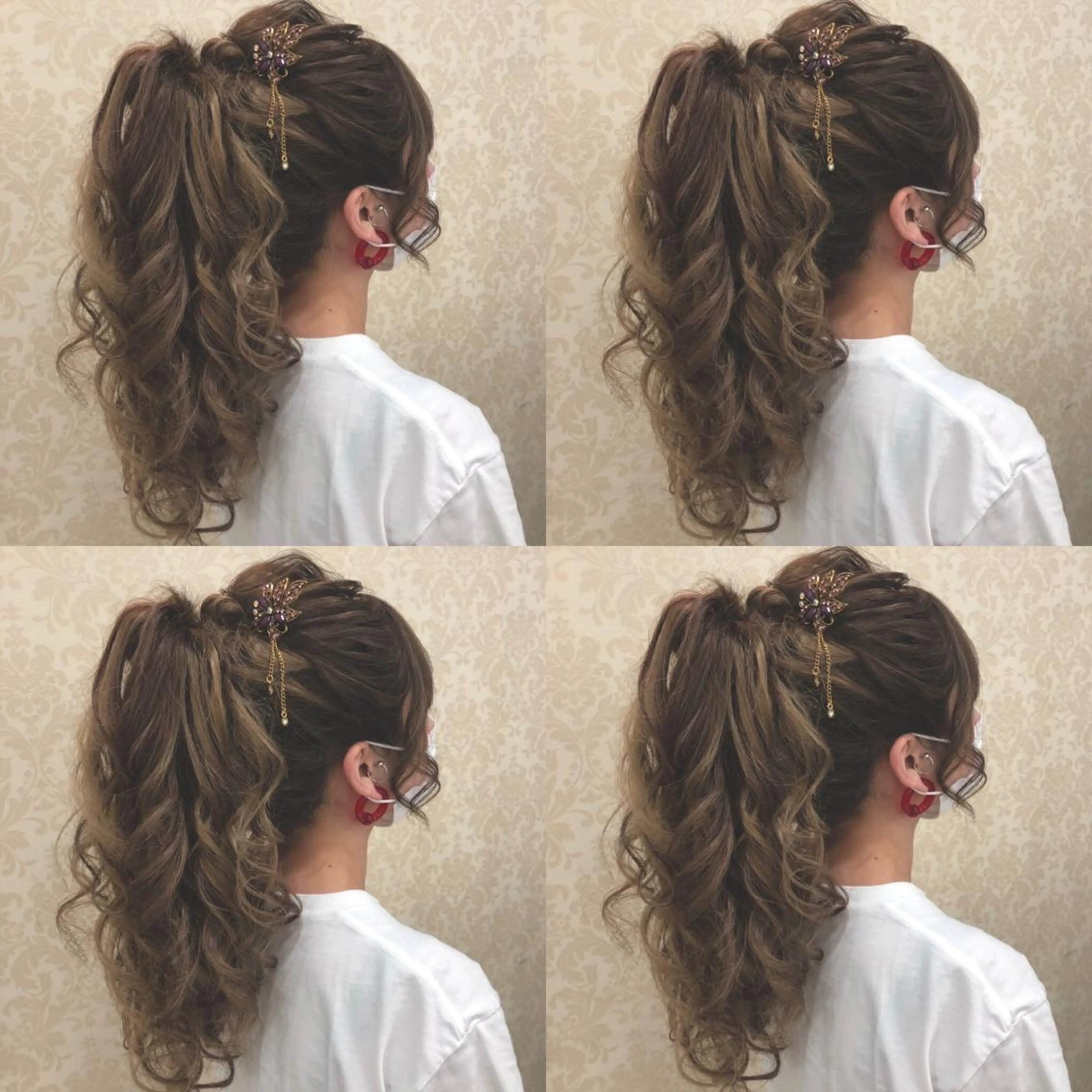 ロング ヘアアレンジ ポニーテール ヘアセット 🌷MAYU 🌷のヘアスタイル