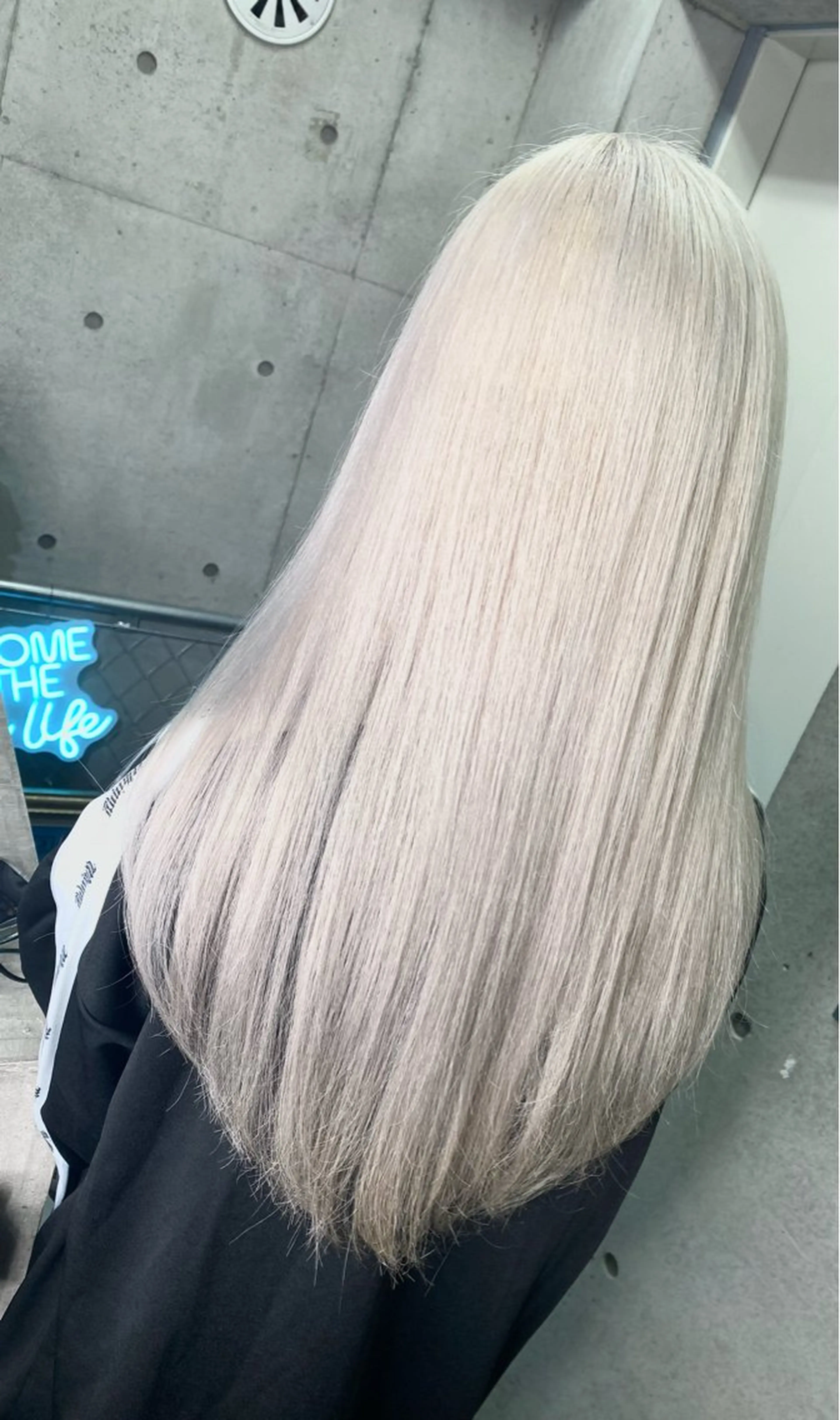 ロング カラー ヘアカラー トリートメント 國分 伸也のヘアスタイル