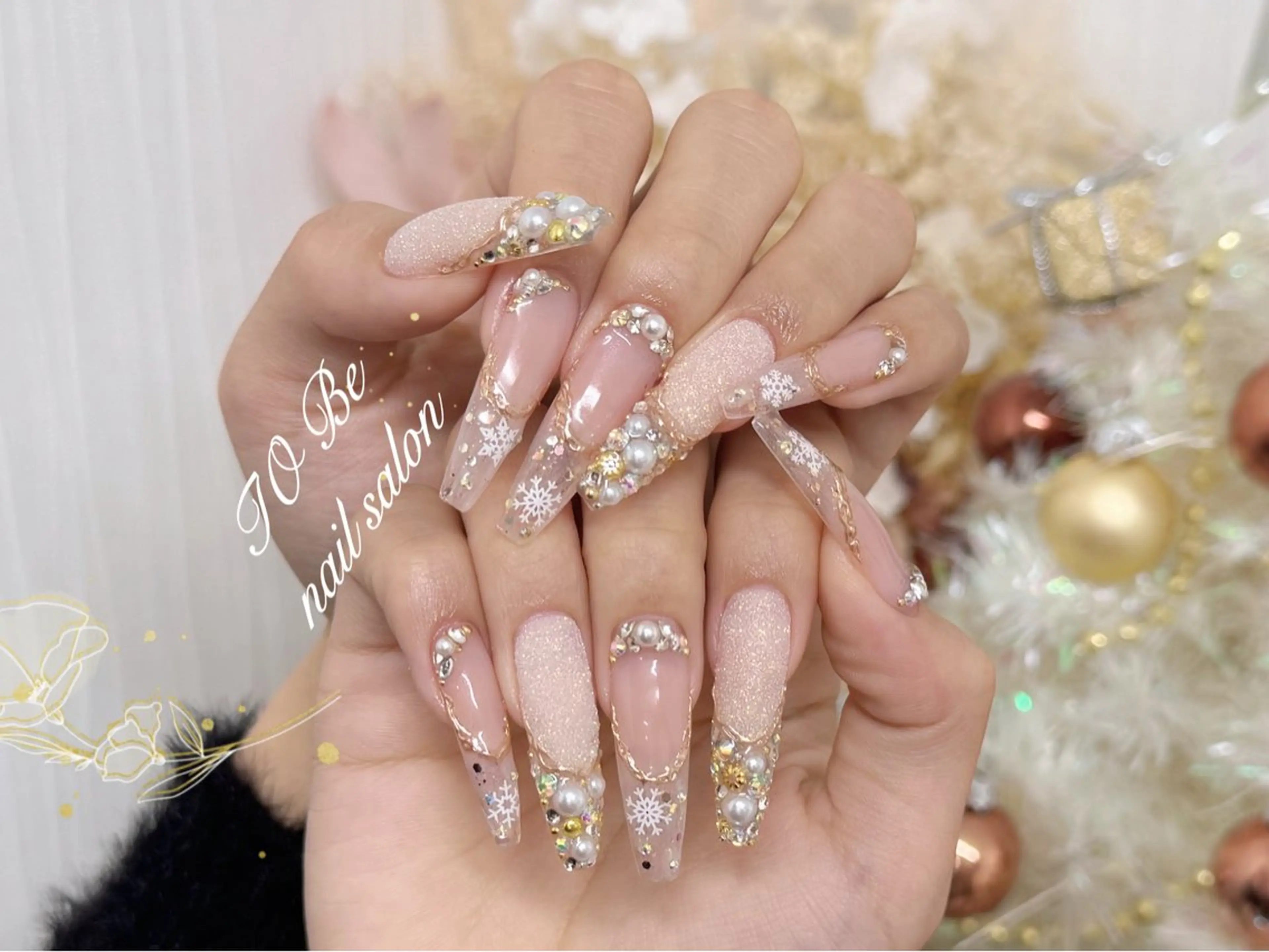 ロング ハンドネイル Nail Salon To Be珈月のネイルデザイン