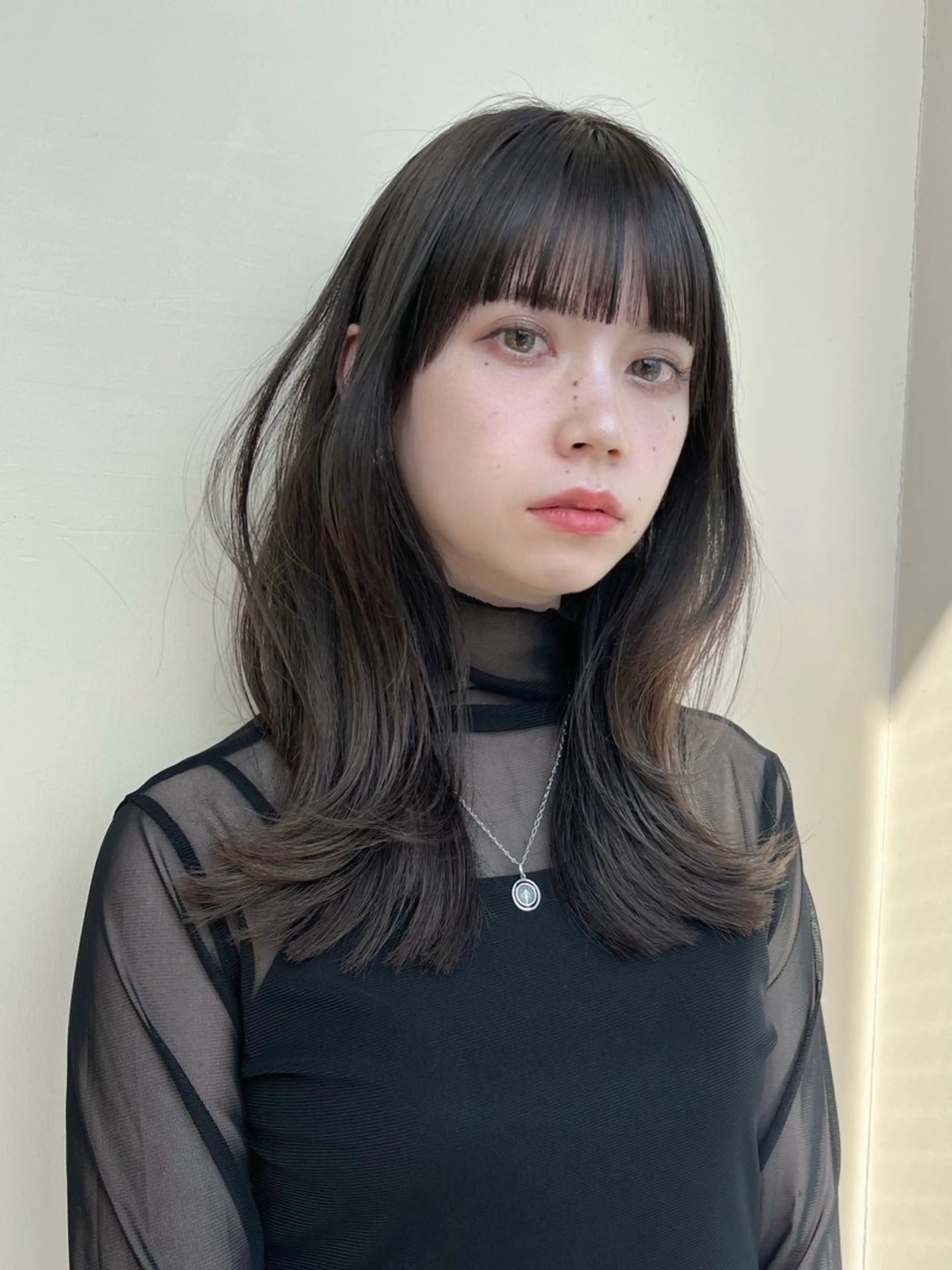 ミディアム カラー レイヤーカット 似合わせカット レイヤー/顔周り /透明感🩶高橋大のヘアスタイル