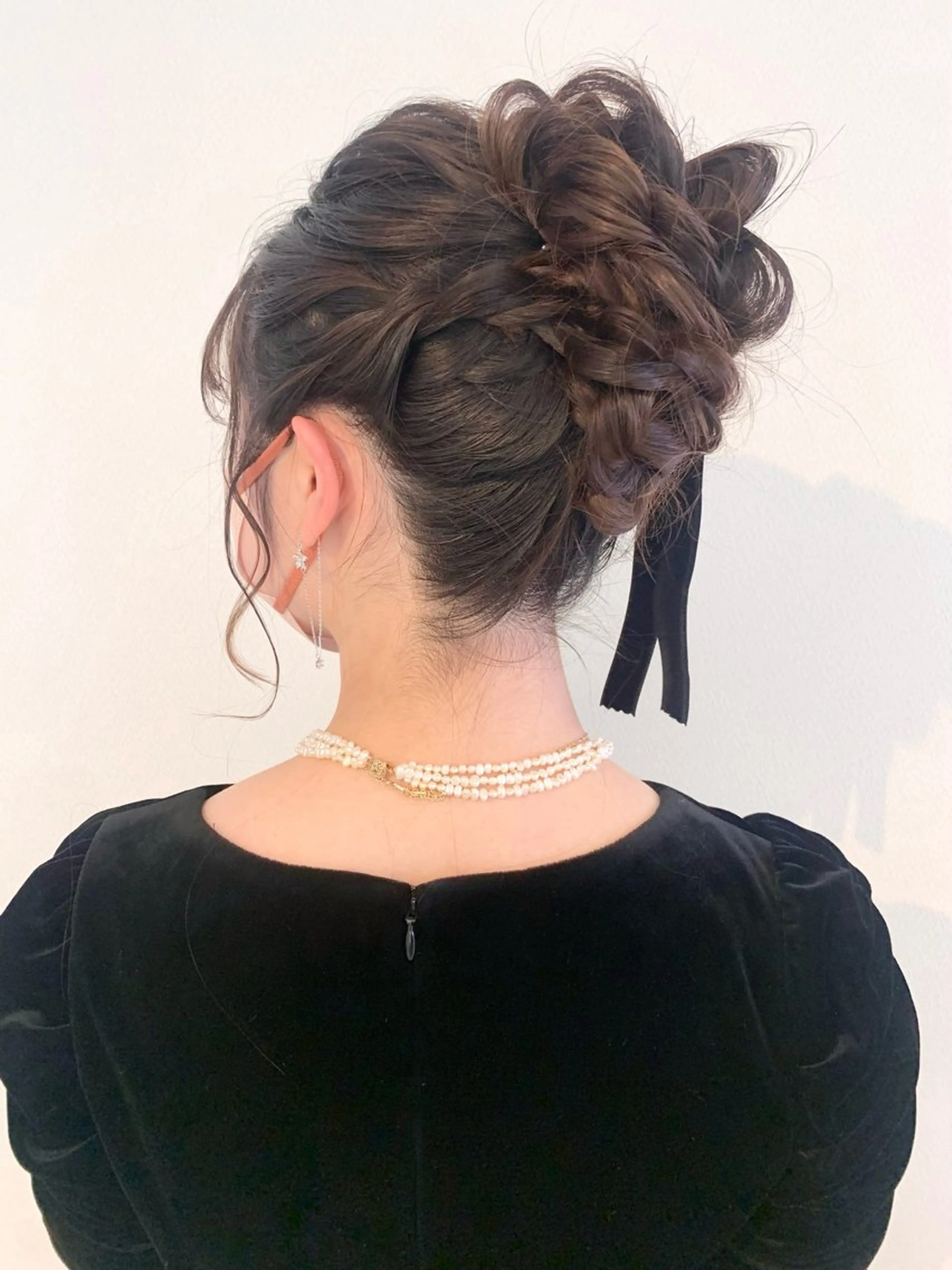 ロング ヘアアレンジ え りのヘアスタイル