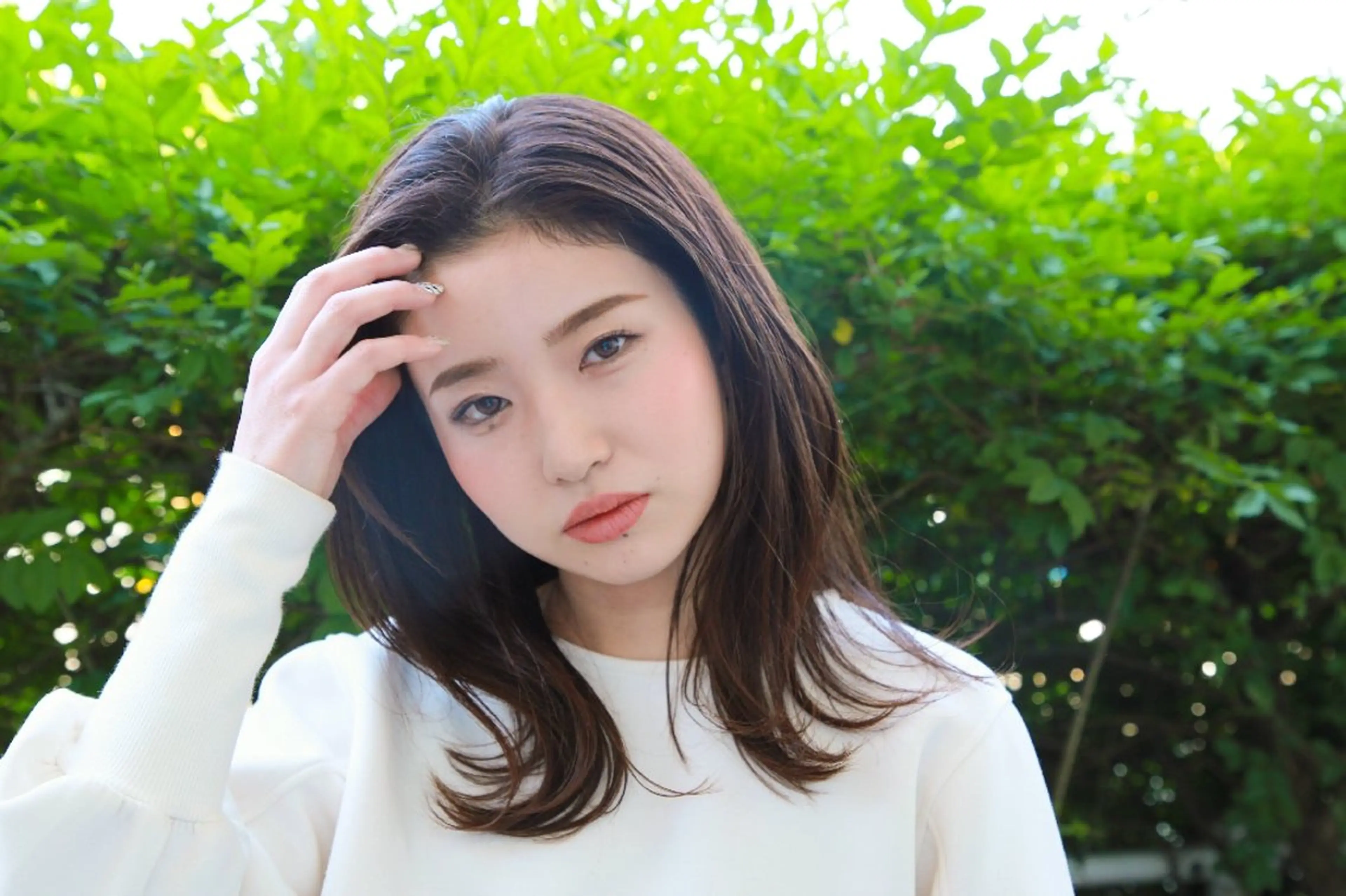 顔出しOKの方撮影モデル募集カット＋カラーの写真