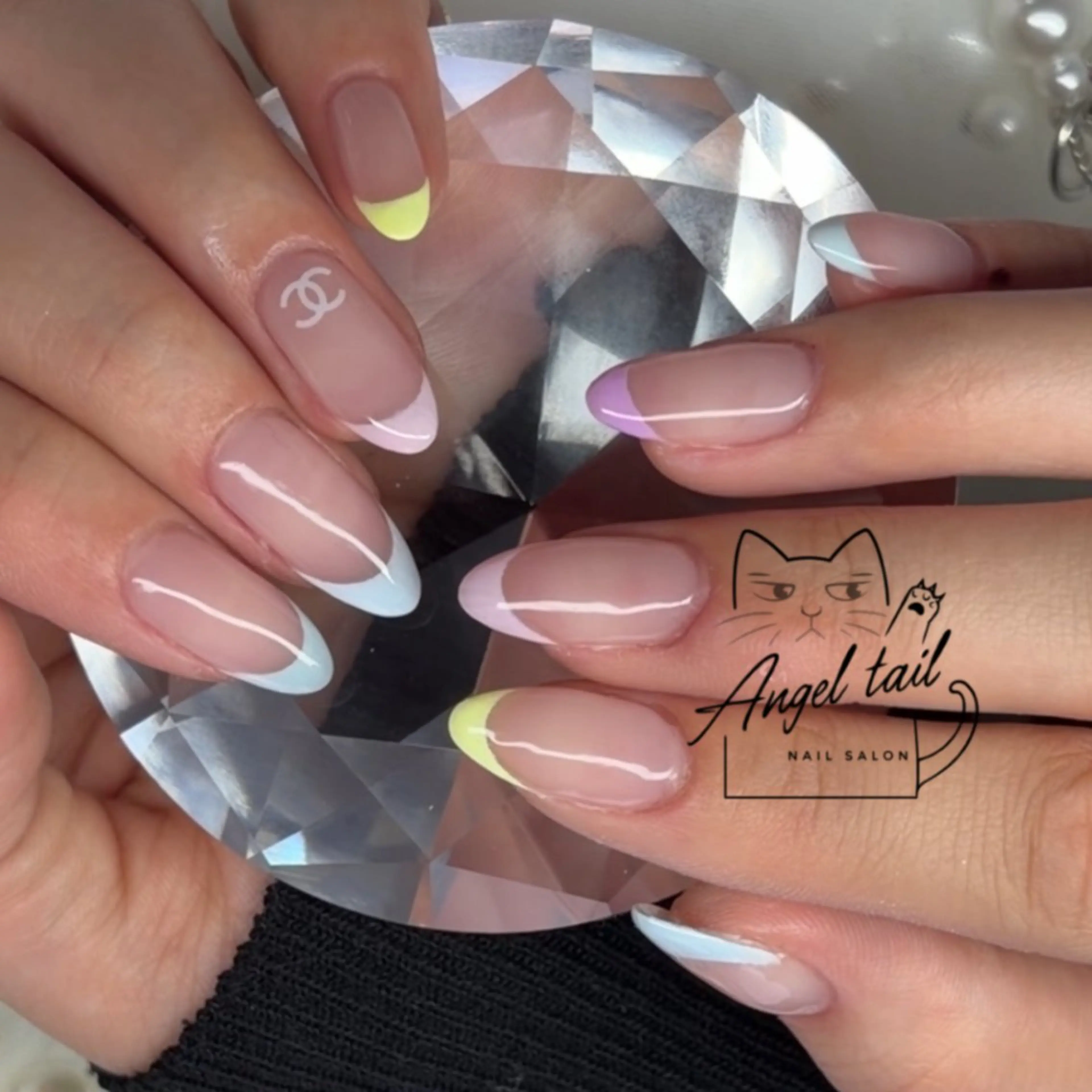 ネイル 持ち込み ハンドネイル Angel tailのネイルデザイン