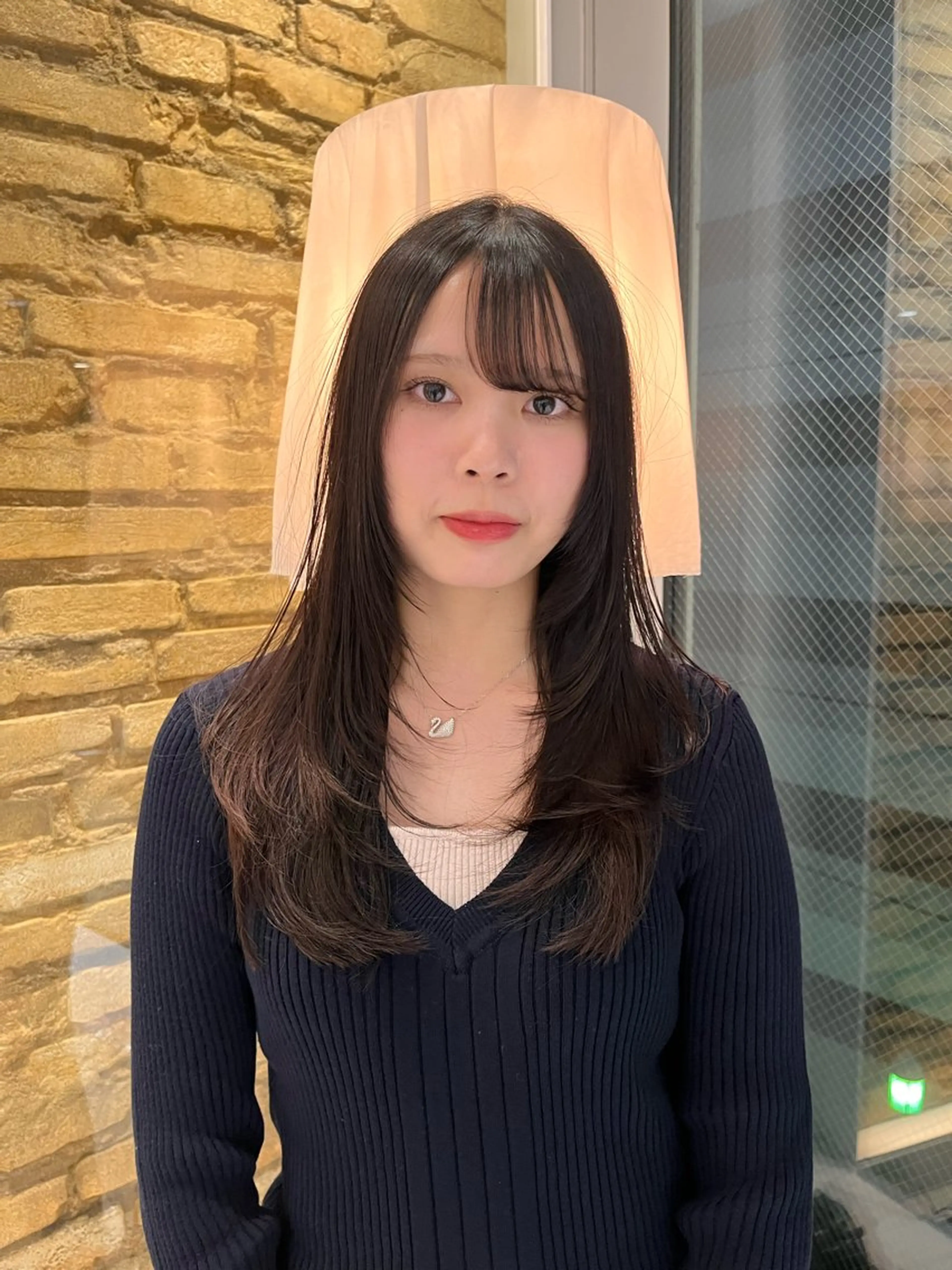 ロング hair make BEHIVE ichibancho AVEDA所属・渡邉  日向子 ・レイヤー、縮毛矯正のヘアスタイル